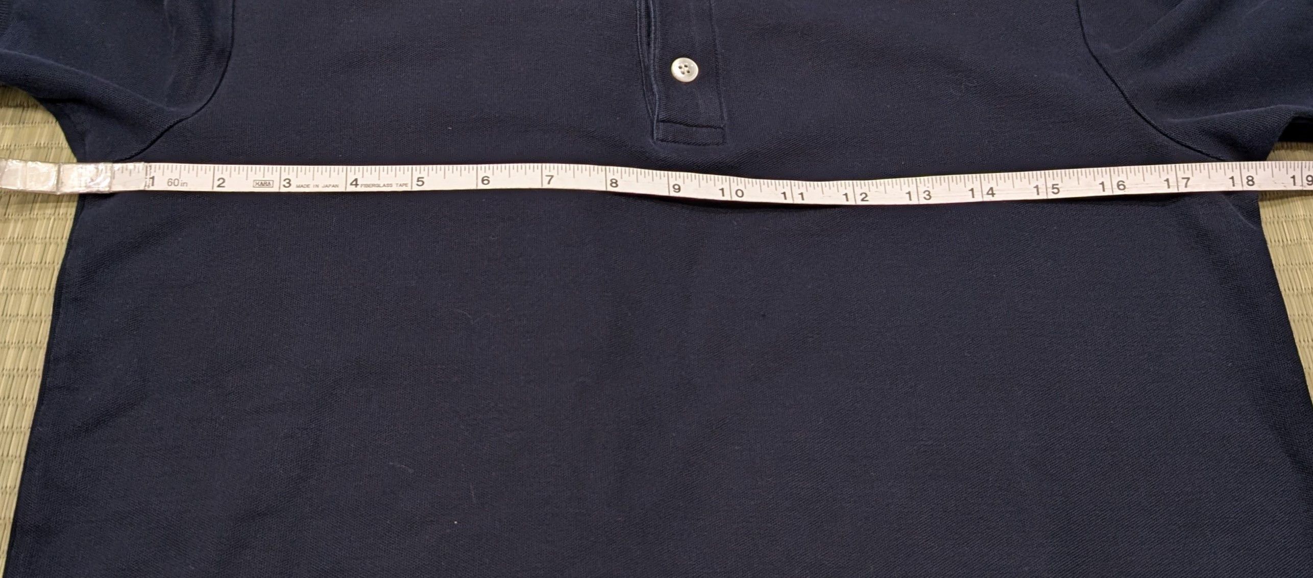 handvaerk Handvaerk Pique Polo Navy Made in Peru Size US S / EU 44-46 / 1 - 5 Thumbnail