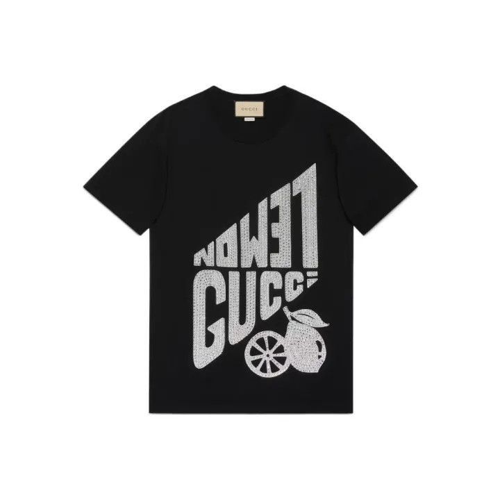 Gucci Gucci Lemon Print Black T-Shirt for Women-2507 Size XS / US 0-2 / IT 36-38 - 7 Thumbnail