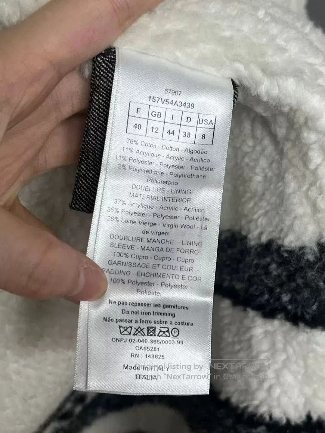 Dior dior shearling lined outerwear jacket. Size US M / EU 48-50 / 2 - 5 Thumbnail