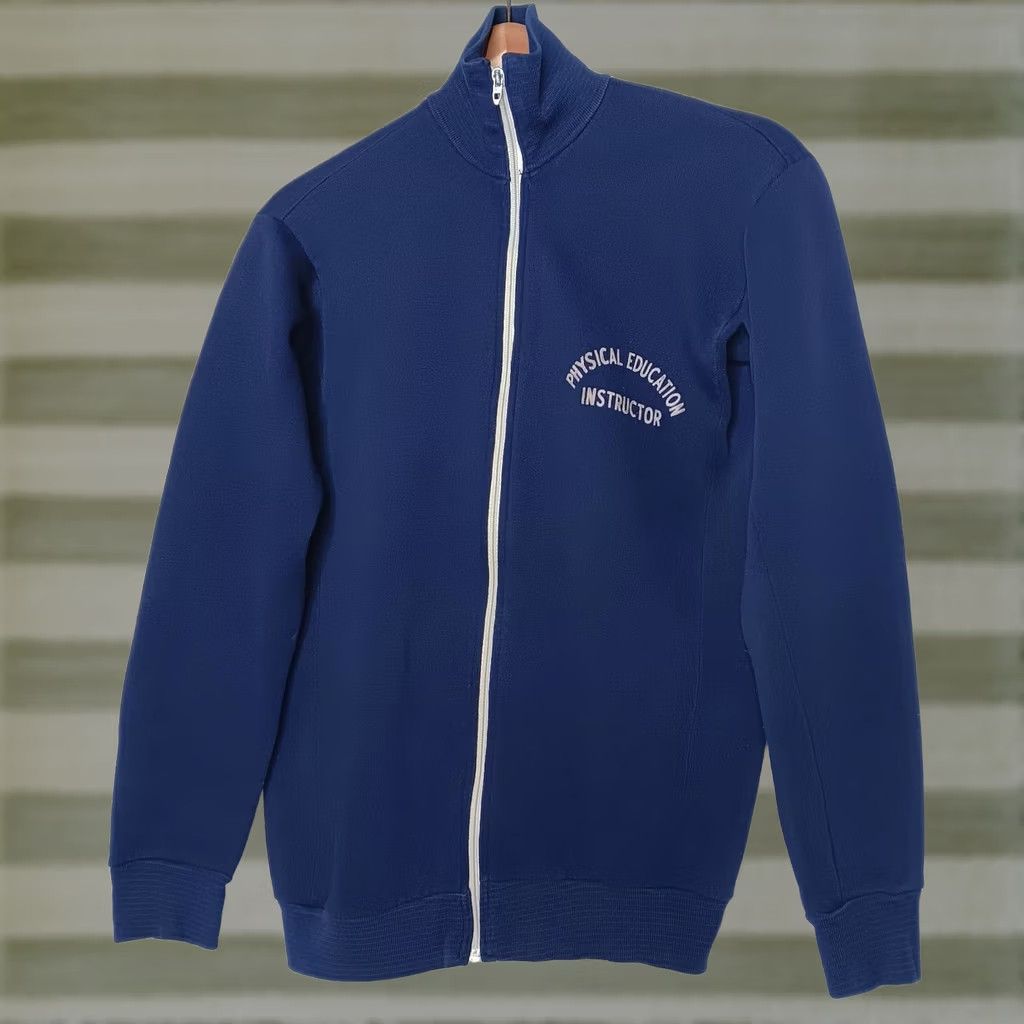 Champion VINTAGE Champion Running Man Sweatshirt M Men Zip Blue 60s Gym Class Athletic True Vintage City? Size US M / EU 48-50 / 2 - 1 Thumbnail