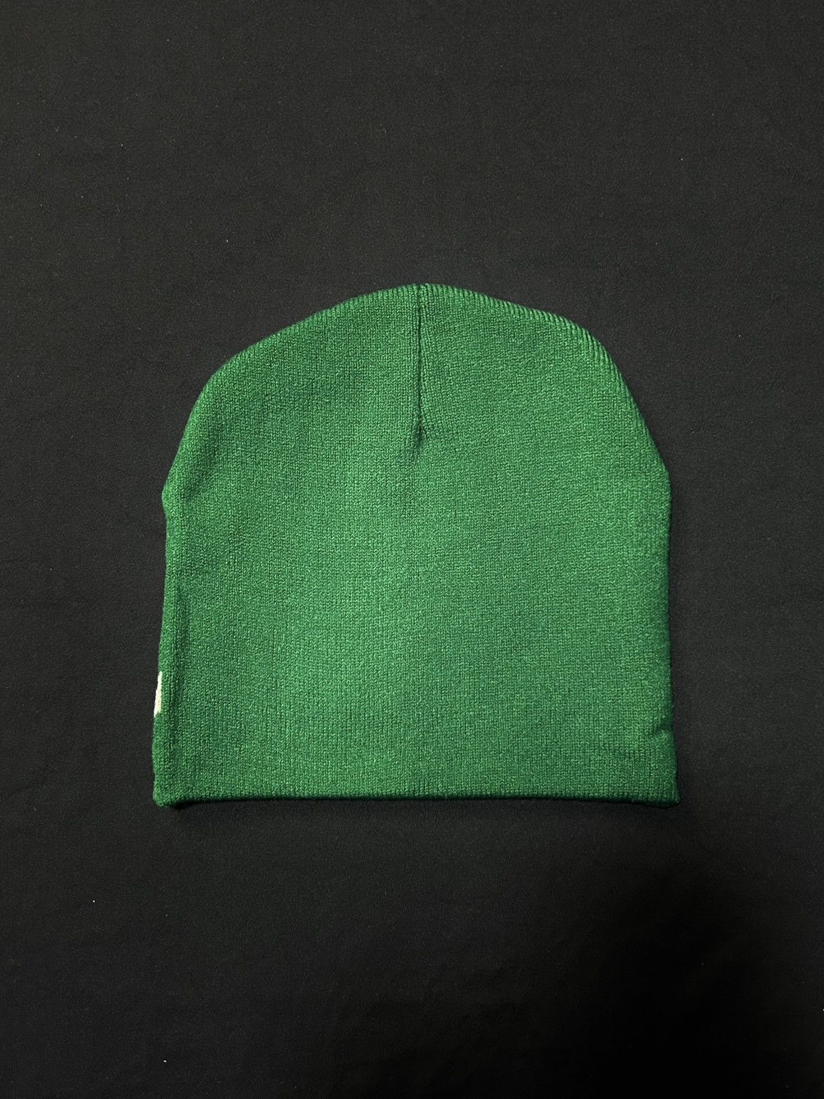 Japanese Brand Rare Chunky Graphic No Cuff Knit Green Beanie Hats OS Size ONE SIZE - 4 Thumbnail