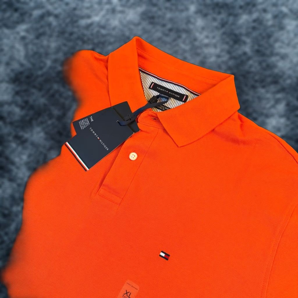 Tommy Hilfiger Tommy Hilfiger Polo Shirt Mens XL Orange Classic Fit Logo NWT Size US XL / EU 56 / 4 - 1 Thumbnail