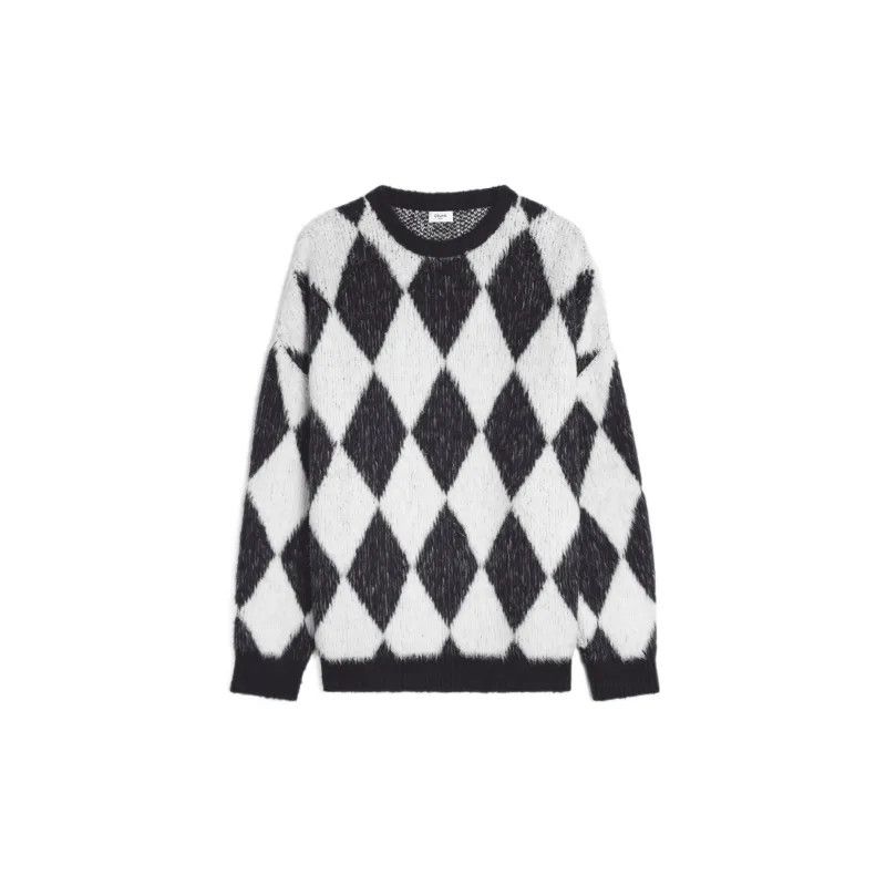 o1bcso1str0724 Sweater in Black/Ecru