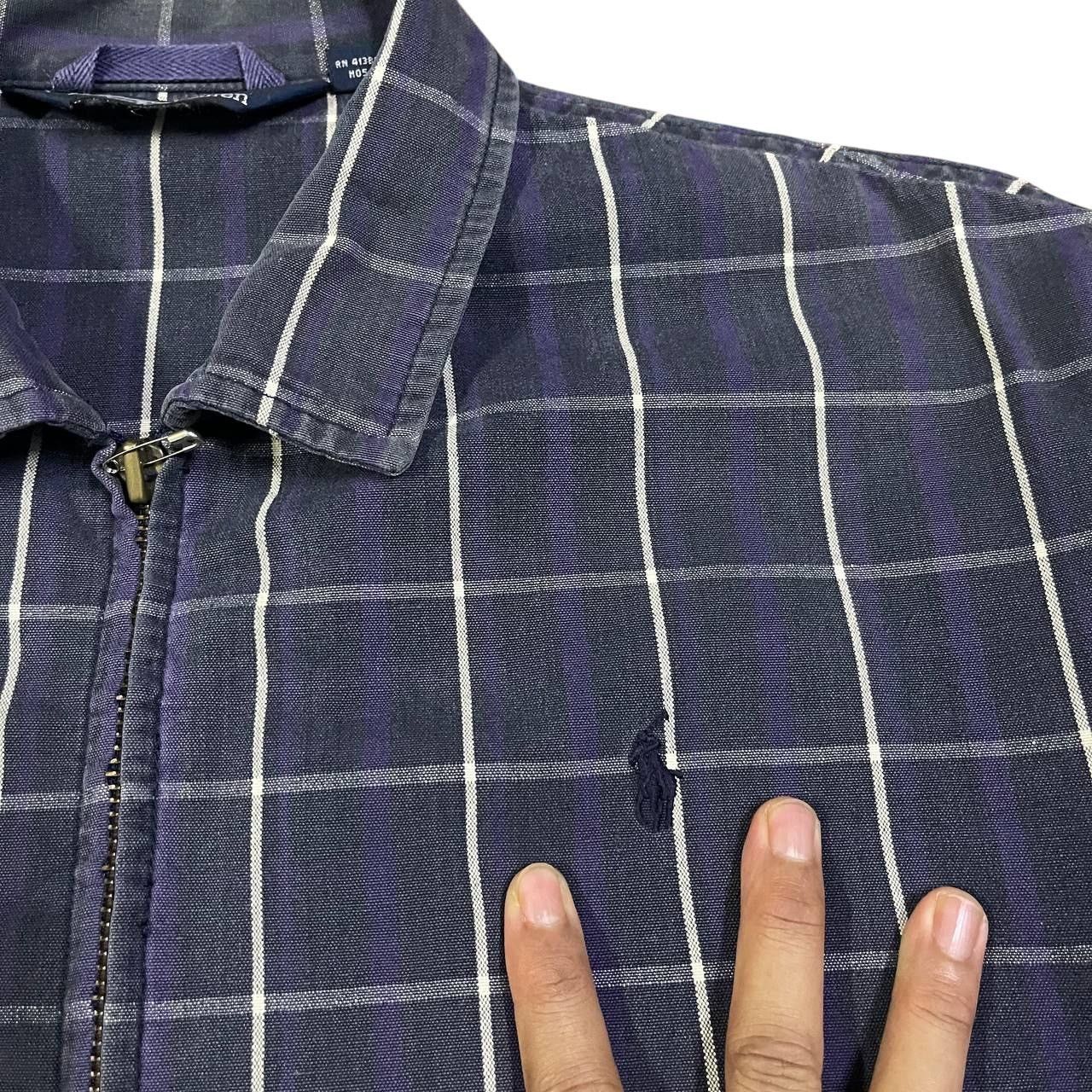 Polo Ralph Lauren Vintage Polo Ralph Lauren Plaid Zipper Jacket Size US L / EU 52-54 / 3 - 5 Thumbnail