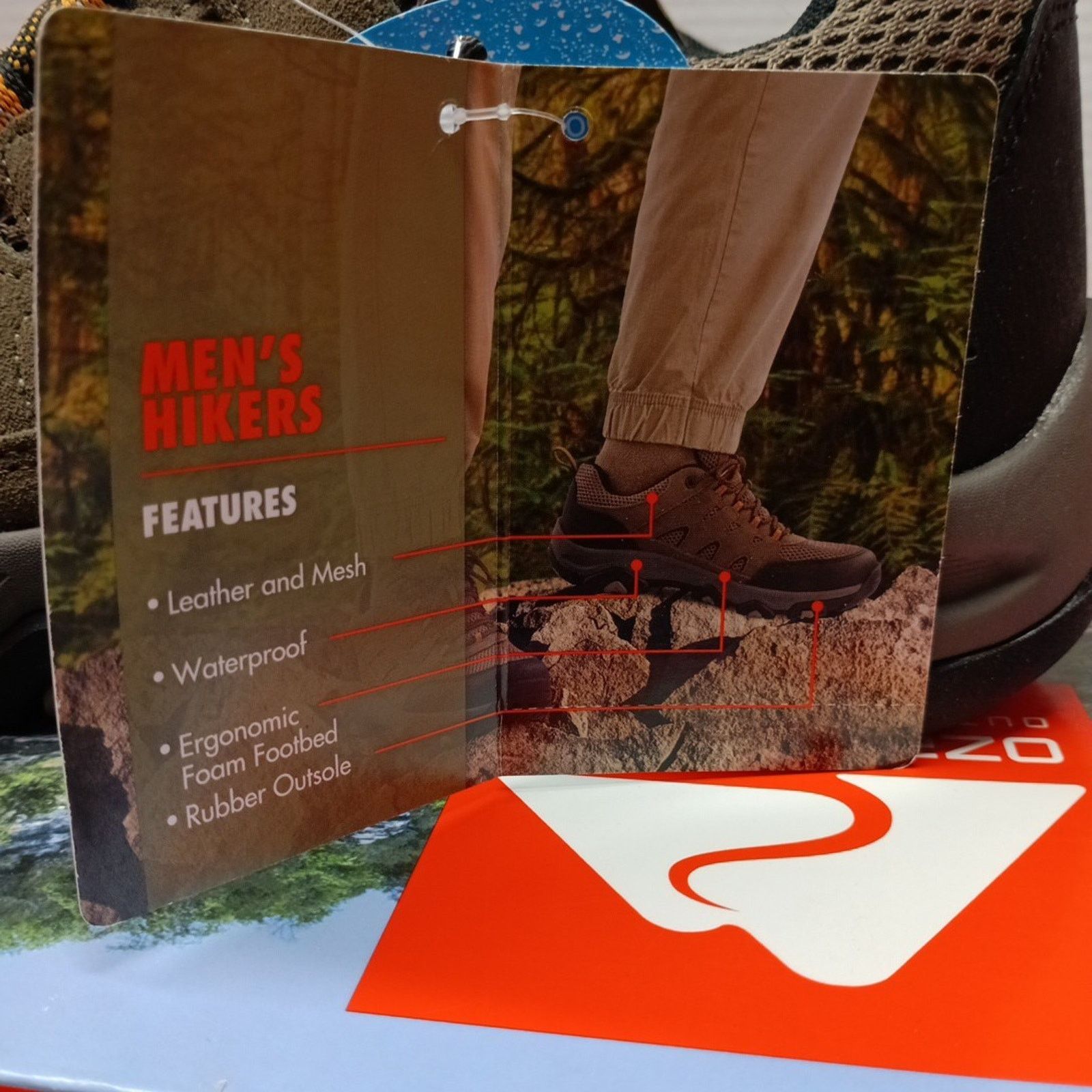 Other Ozark Trail Men Waterproof Hiking Shoes Size 8 Taupe Leather Size US 8 / EU 41 - 4 Thumbnail