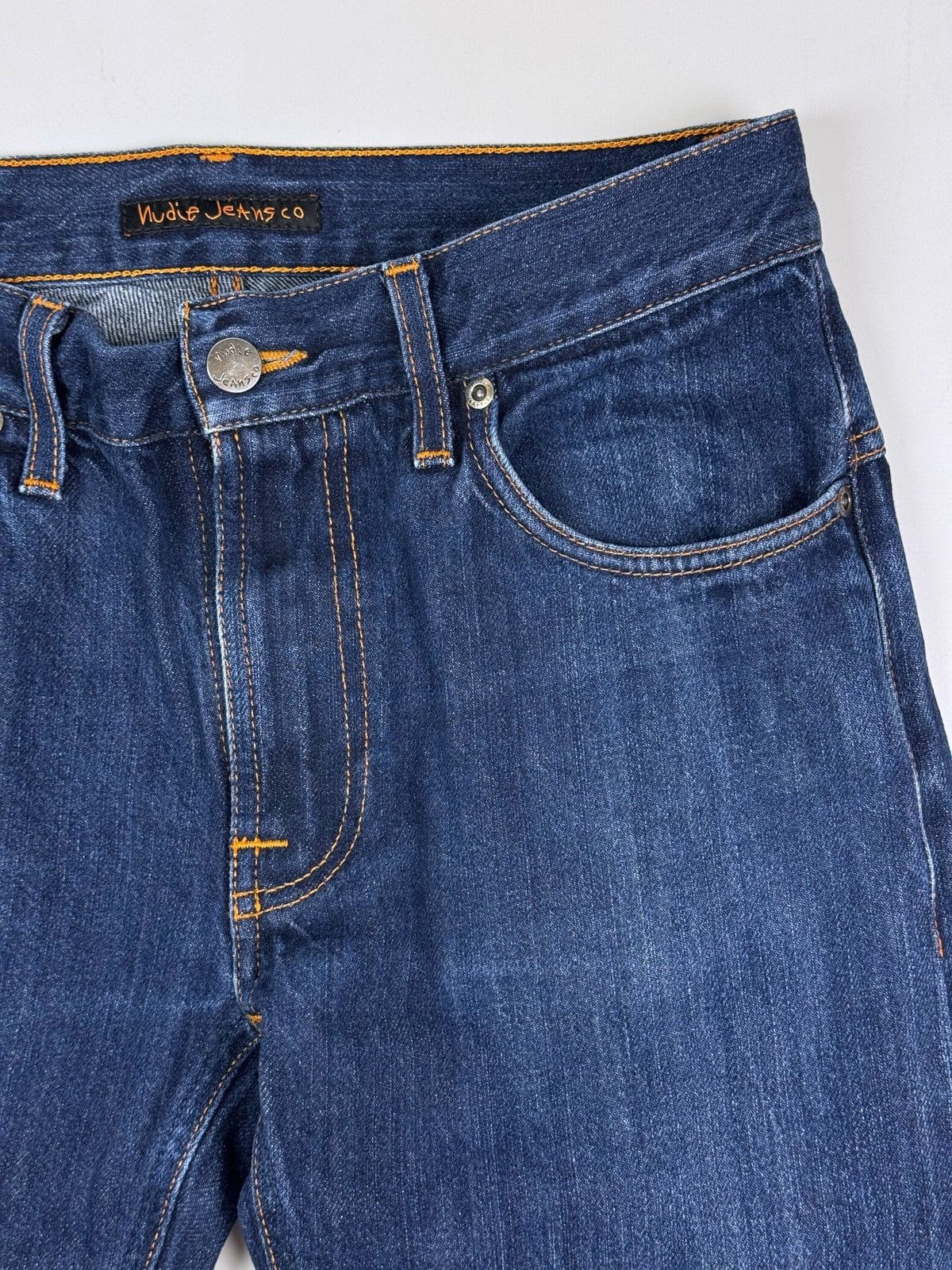 Nudie Jeans Nudie Jeans Co. Thin Finn Org.Dry Heavy Selvage Denim Jeans Size US 30 / EU 46 - 8 Thumbnail