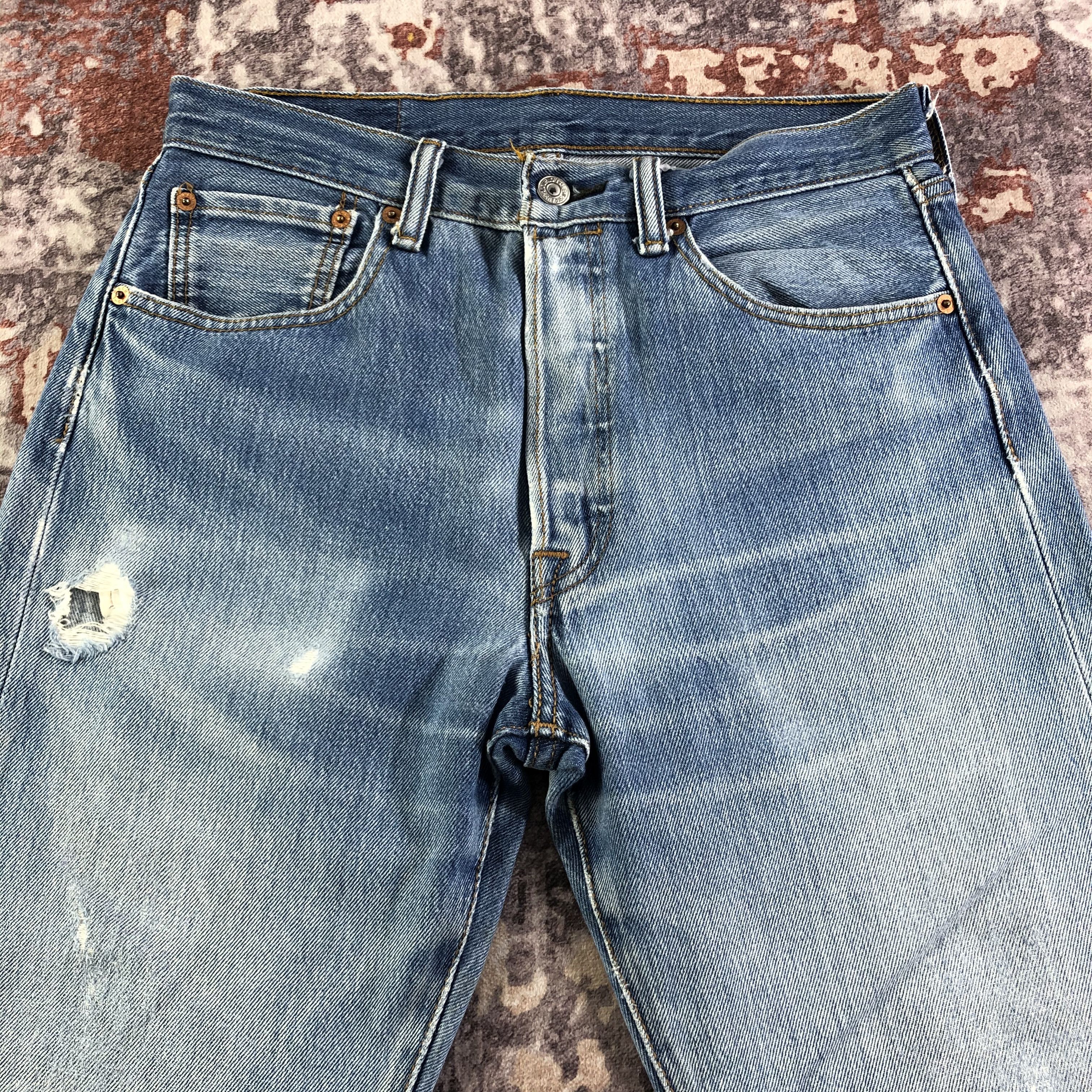 Levi's Vintage Blue Wash Levis 501 Jeans-JM3310 Size US 30 / EU 46 - 3 Thumbnail