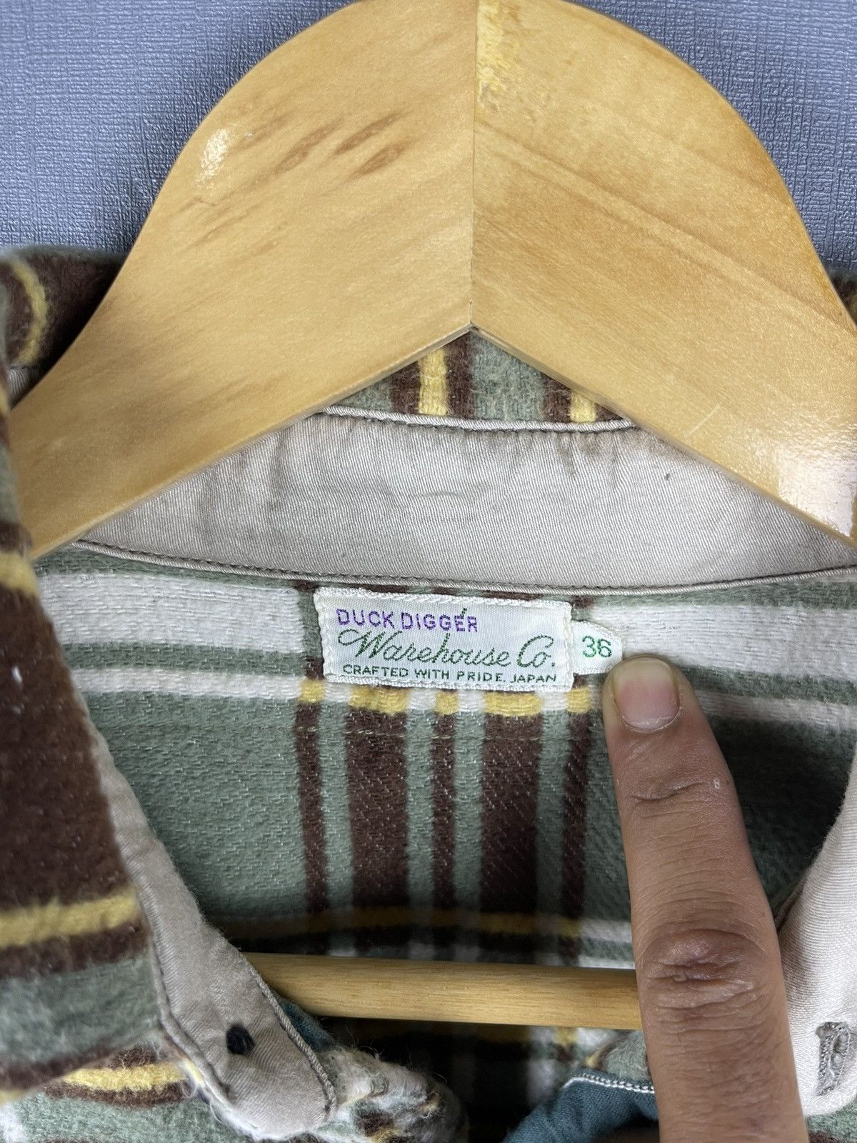 Flannel × Vintage × Warehouse VINTAGE WAREHOUSE Co. Duck Digger Japan Plaid Flannel Size US M / EU 48-50 / 2 - 6 Thumbnail