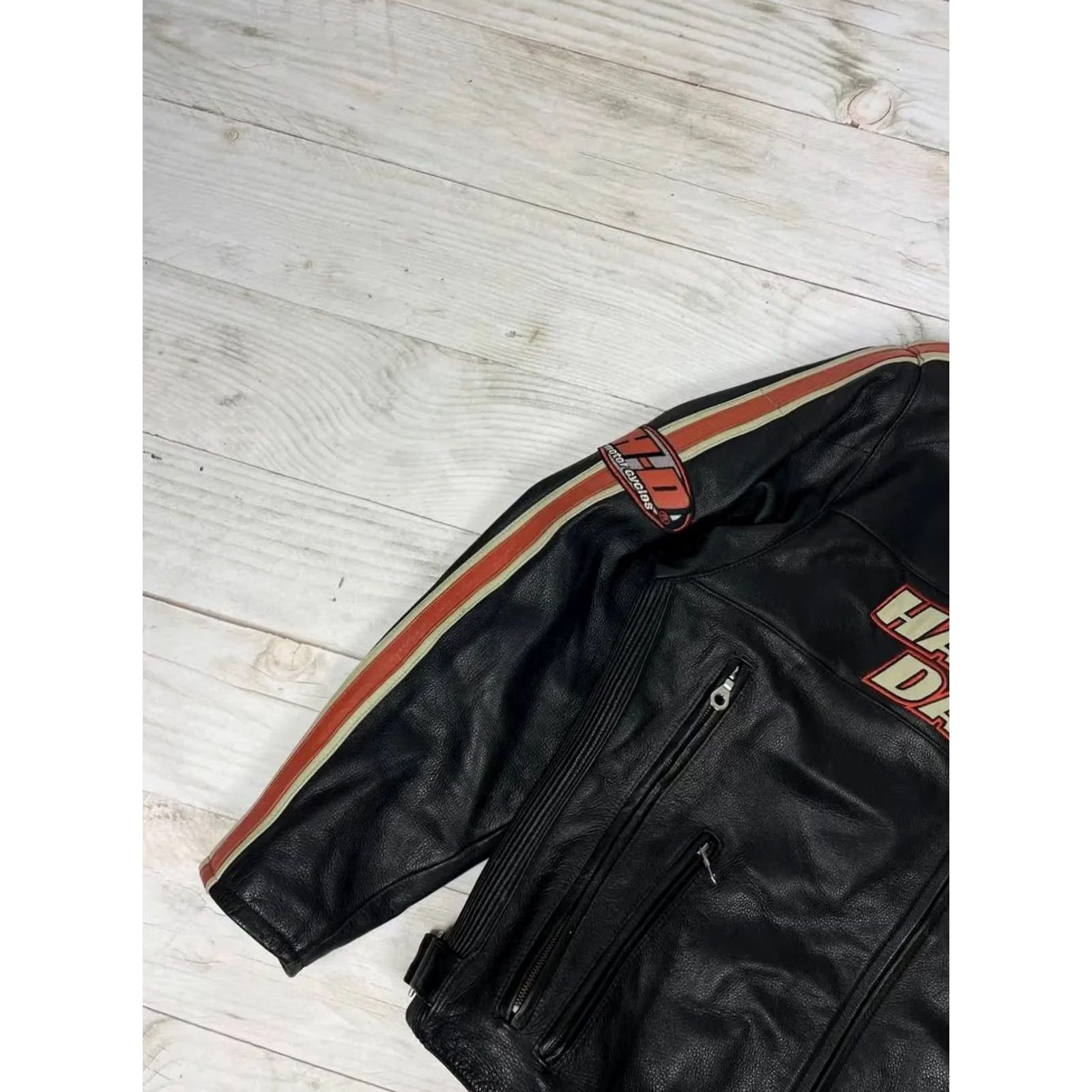 Harley Davidson VINTAGE Harley-Davidson Jacket Harley-Davidson Motorcycle Leather Jacket Biker 2XL Black Mens 90s Vintage Jacket Size US XXL / EU 58 / 5 - 6 Thumbnail