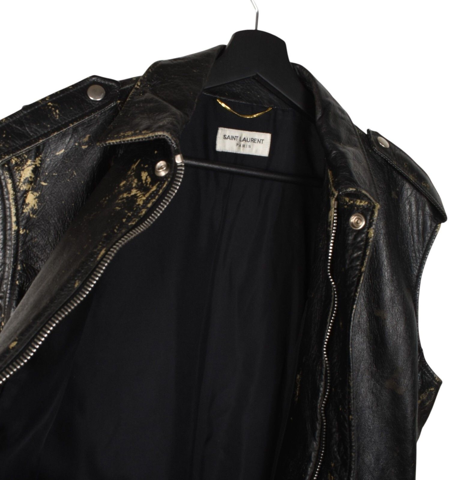 Saint Laurent Paris Saint Laurent Men Vest Leather Unisex Size L, S1426 Size US L / EU 52-54 / 3 - 5 Thumbnail