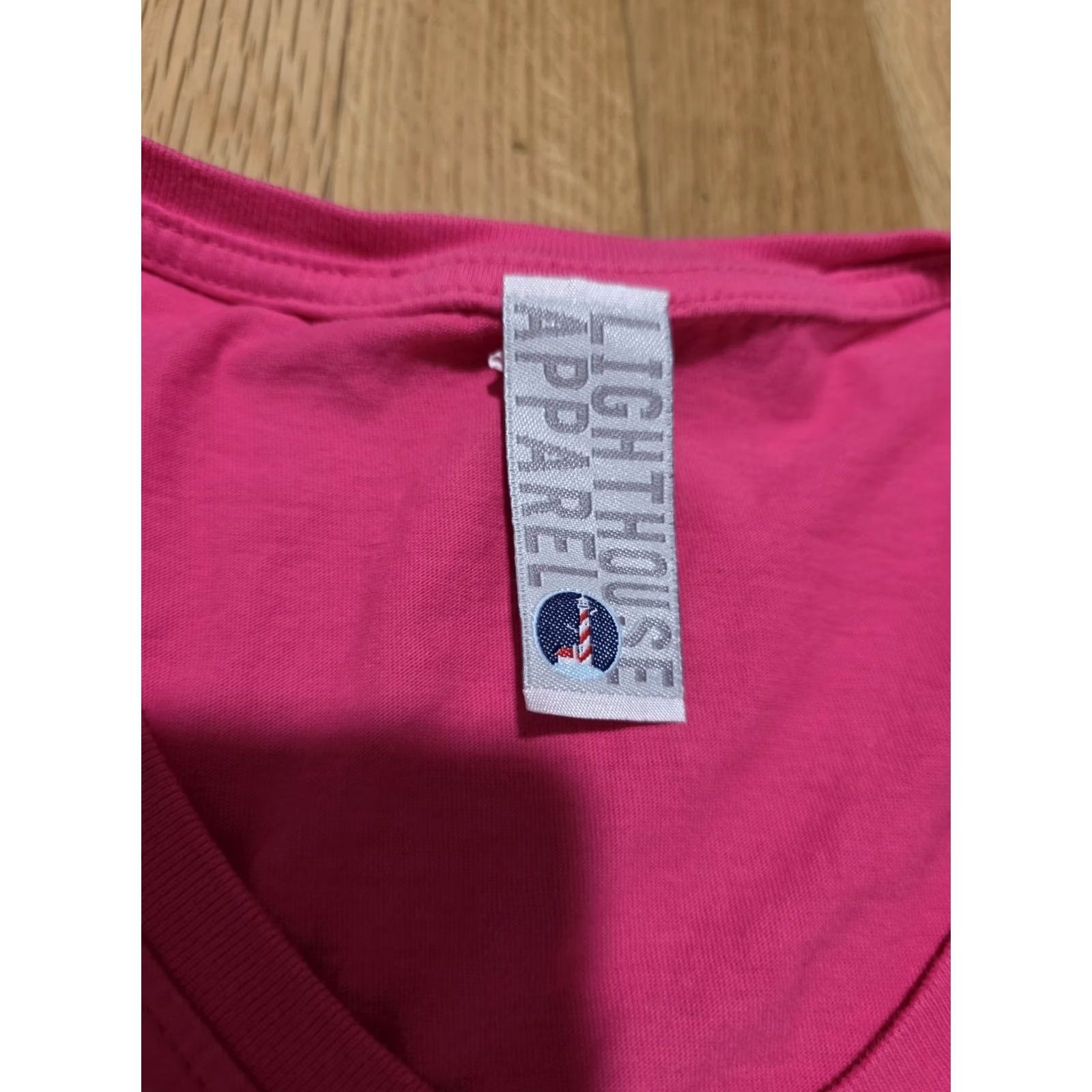 Vintage LIGHTHOUSE Light House Apparel Pink T-Shirt XL Women Tee Shirt Pink XL Womens Size XL / US 12-14 / IT 48-50 - 4 Thumbnail