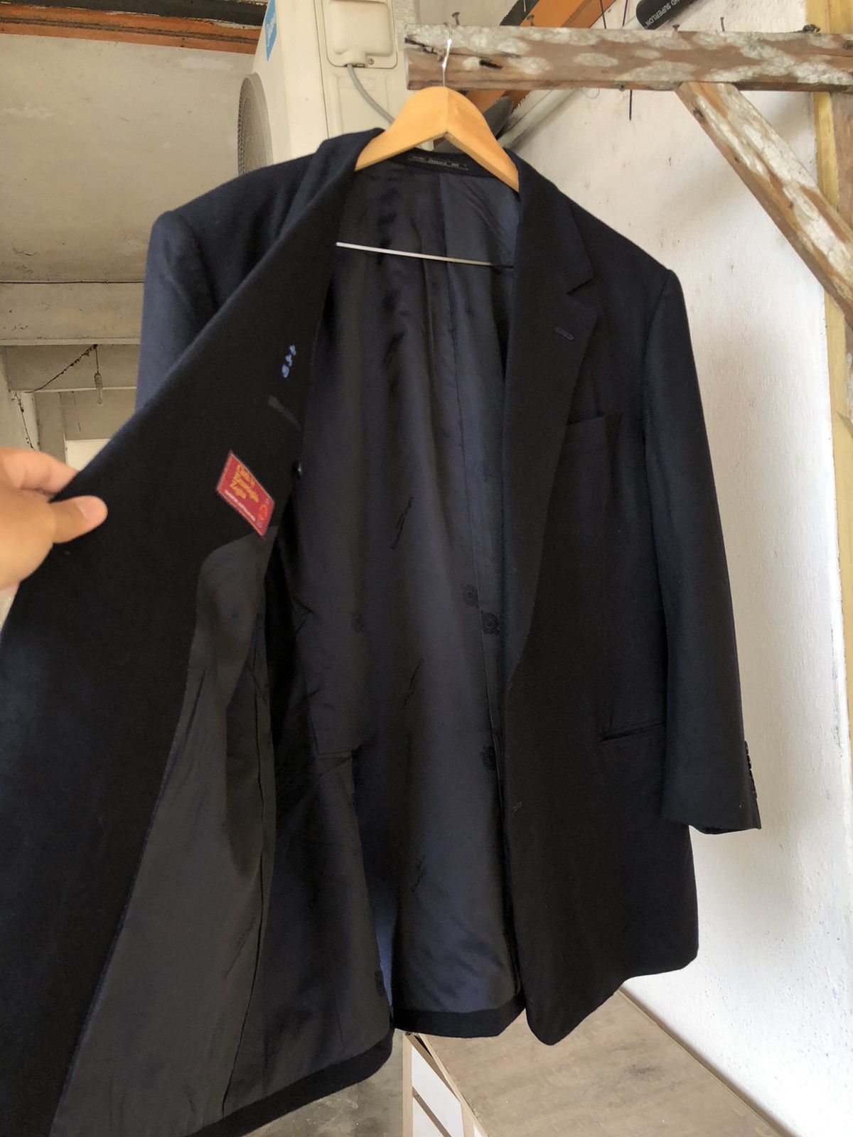Ermenegildo Zegna Zegna Special Hand Made Baron's Single Breasted Wool Blazer Size US XXL / EU 58 / 5 - 19 Thumbnail