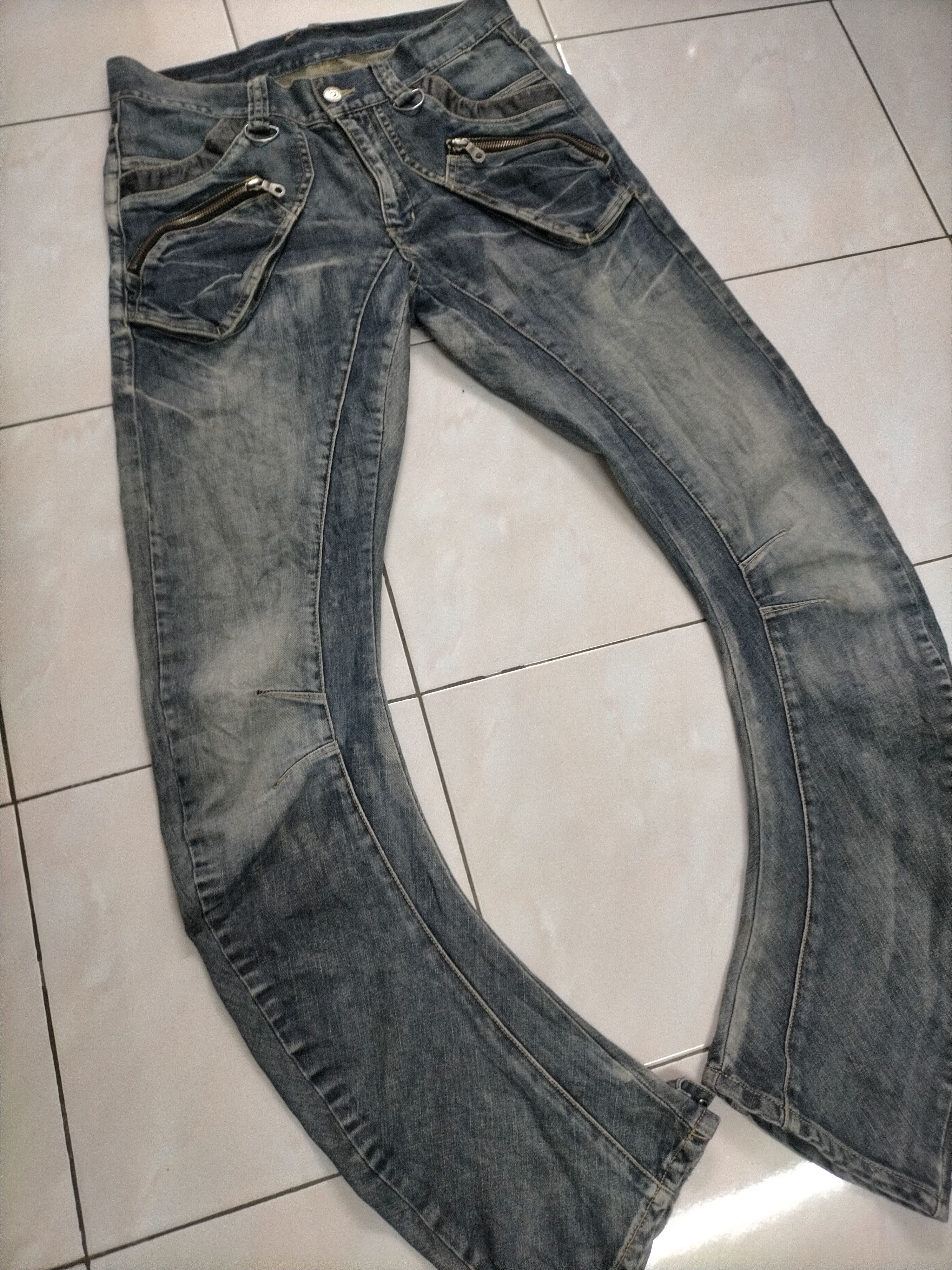 Japanese Brand × PPFM PPFM Mudwash Curved in Legs Denim Jeans Pant Size US 32 / EU 48 - 2 Thumbnail