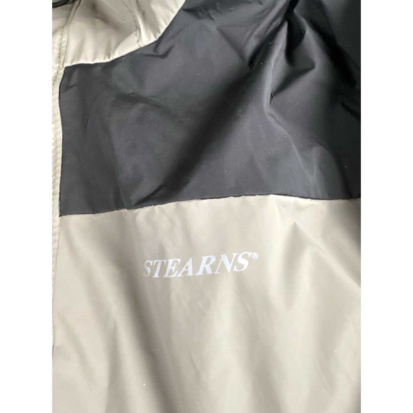 Vintage Stearns Rain Coat Jacket Mens XL Hooded Waterproof Gray Full Zip Dry Wear Size US XL / EU 56 / 4 - 2 Thumbnail