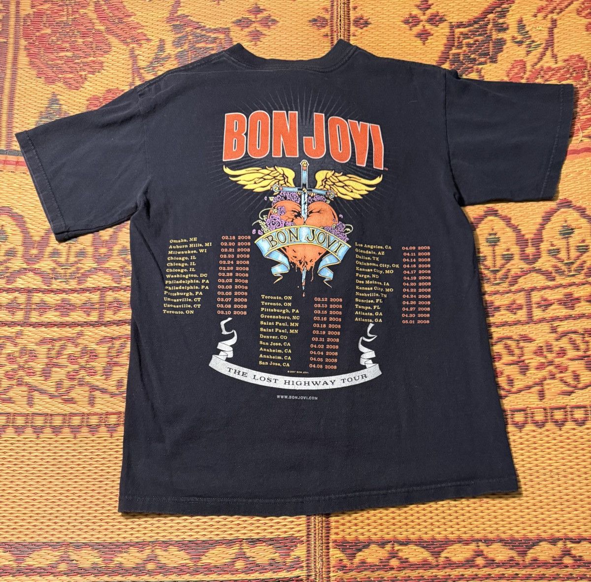 Supreme Vintage Bon Jovi Tour T shirt Size US M / EU 48-50 / 2 - 3 Thumbnail