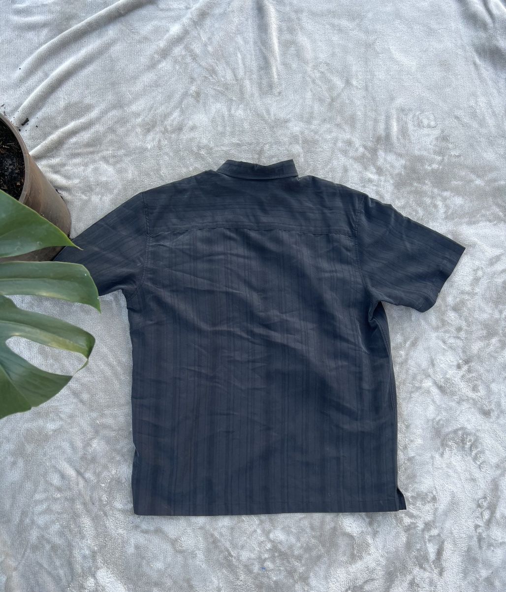 Quiksilver × Vintage 90s Vintage Velour Black Quicsilver Skater Polo Size US XL / EU 56 / 4 - 4 Thumbnail