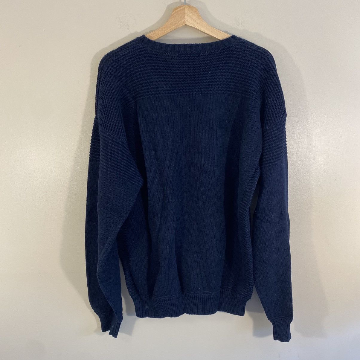 Nautica × Vintage Vintage Y2K Nautica Logo Knit Sweater XL Size US XL / EU 56 / 4 - 2 Thumbnail