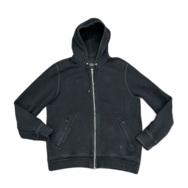 Louis Vuitton Louis Vuitton Black Zip-Up Hoodie for Men Size US XL / EU 56 / 4 - 1 Thumbnail
