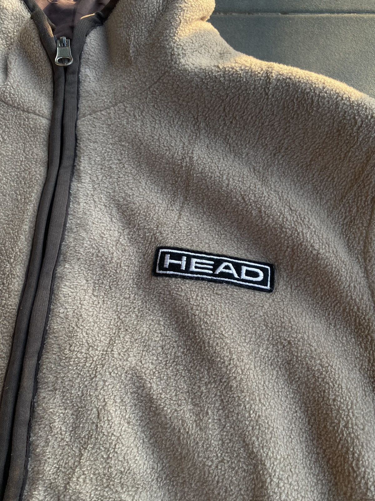 Vintage Vintage Fleece Reversible Jacket Brand Head Size US L / EU 52-54 / 3 - 3 Thumbnail