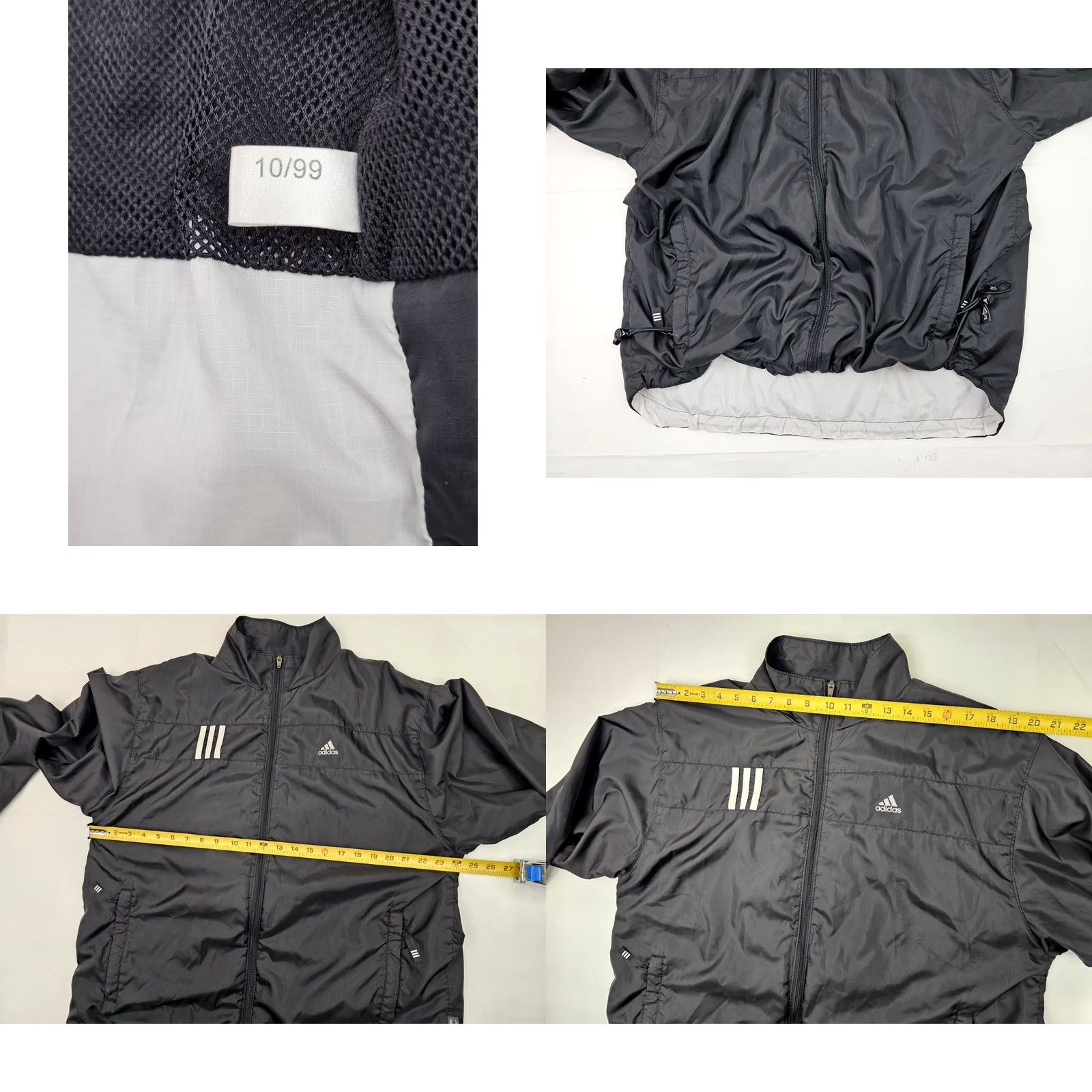 Adidas VINTAGE adidas Climalite Full Zip 90s/Y2K Windbreaker Jacket Men L Black EUC Size US L / EU 52-54 / 3 - 8 Thumbnail