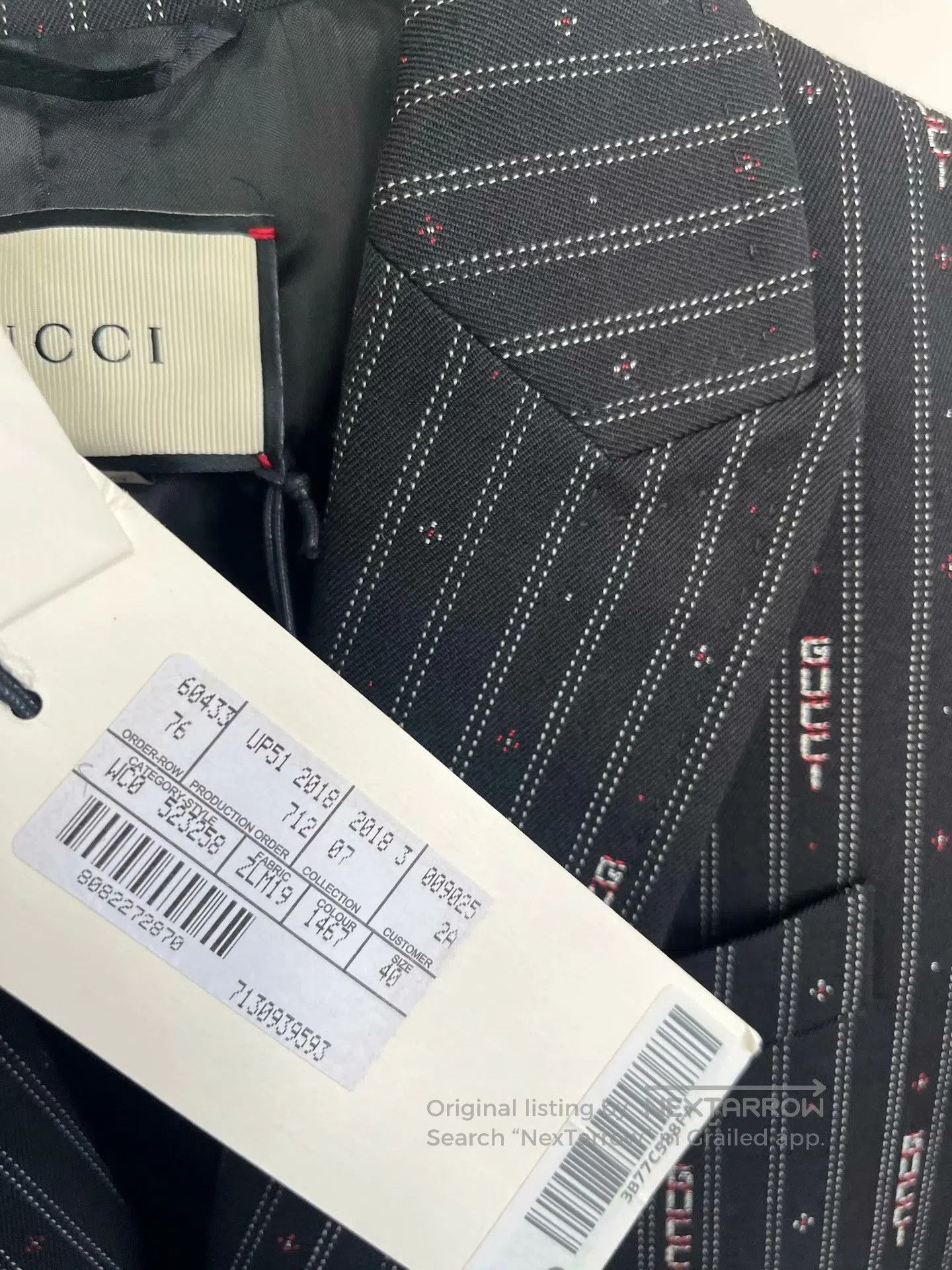 Gucci Guicci Black Barrage Logo Tailored Slim Fit Trench Coat| Size S / US 4 / IT 40 - 3 Thumbnail