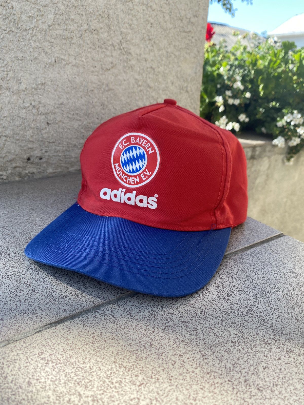 Adidas × Vintage Vintage Adidas Bayern Munich 90s Cap Soccer hat Size ONE SIZE - 1 Thumbnail