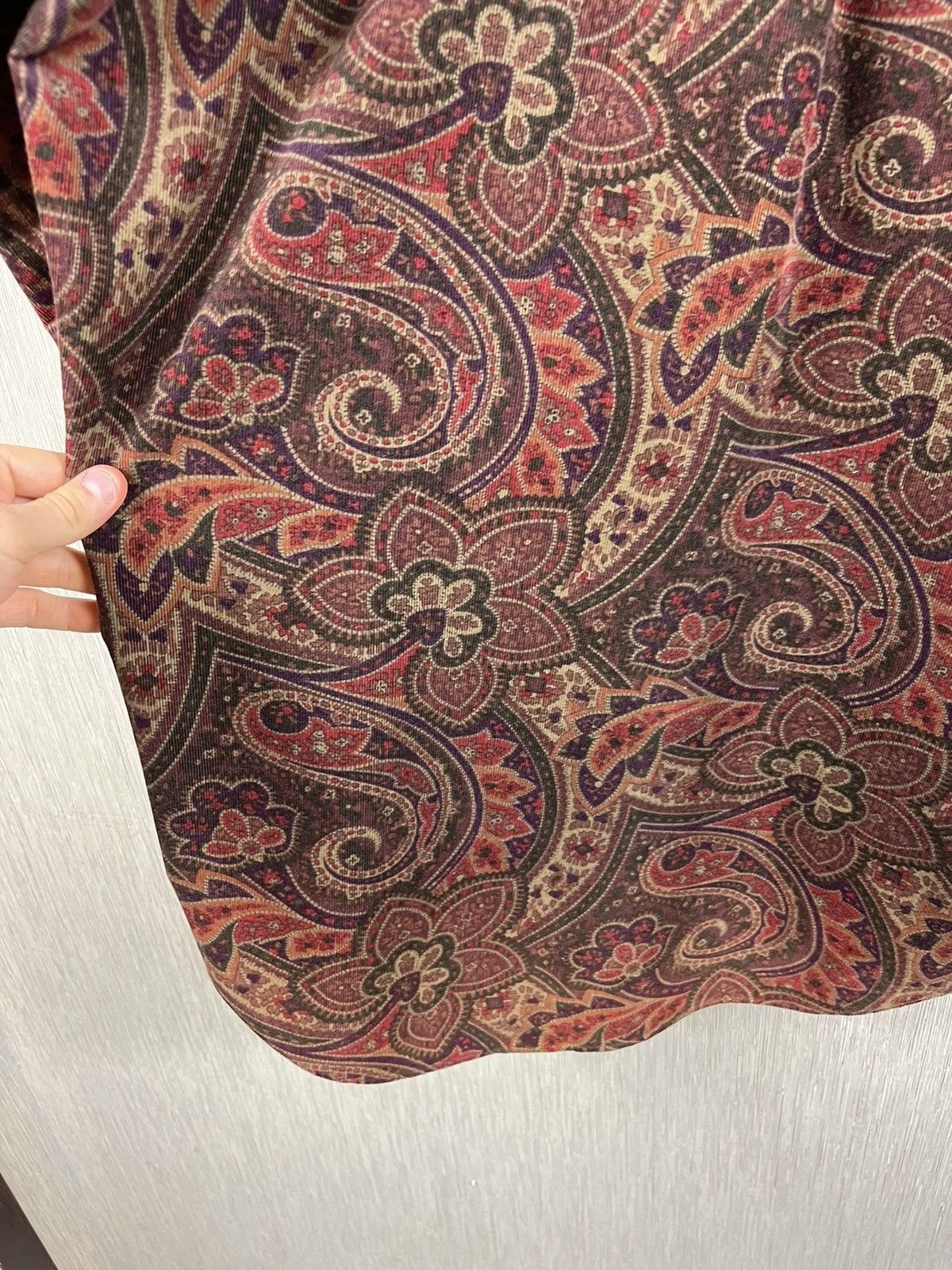 Chaps Ralph Lauren × Ralph Lauren × Vintage Chaps Ralph Lauren corduroy velvet fullprint floral shirt Size US L / EU 52-54 / 3 - 22 Thumbnail