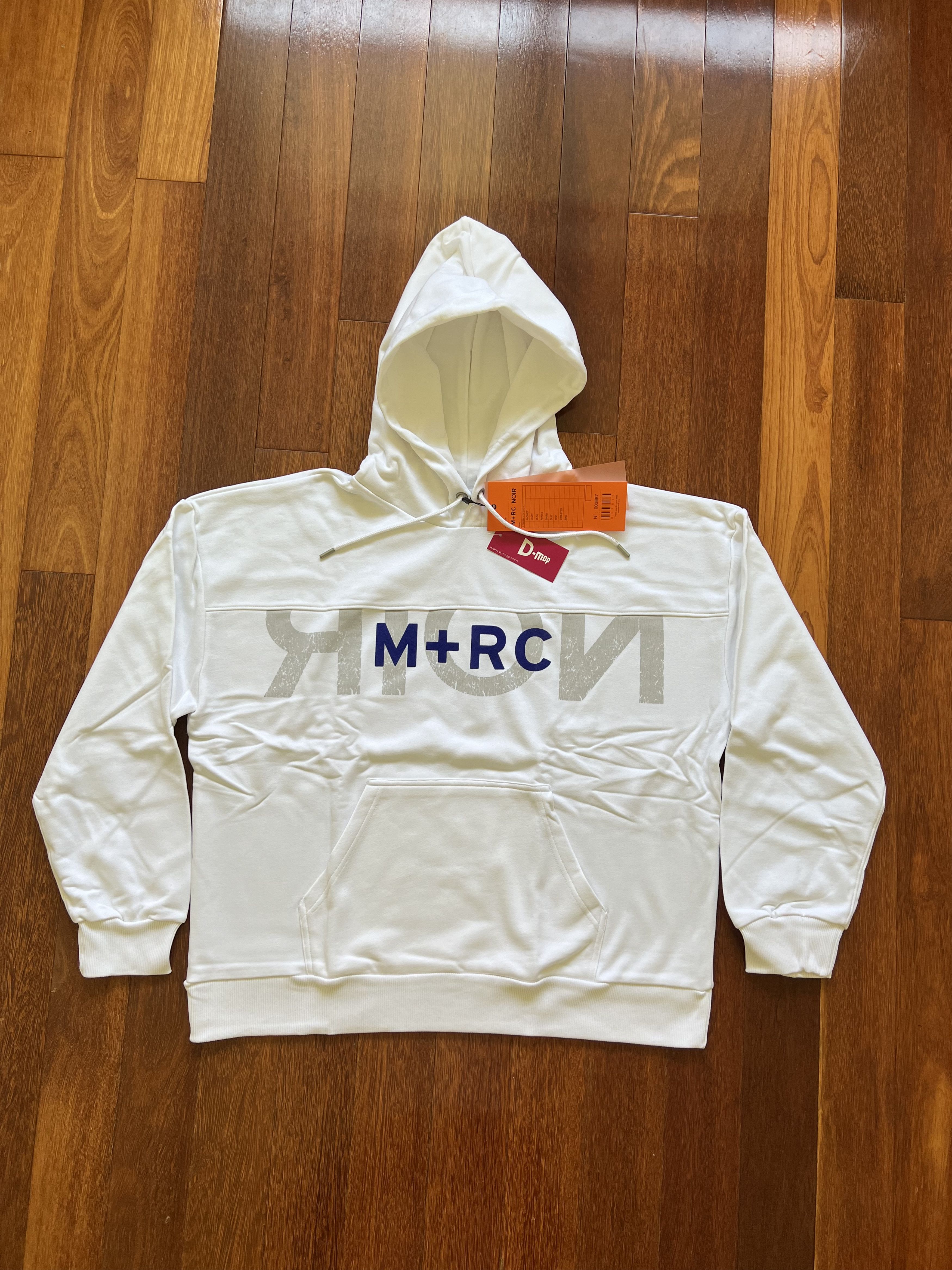 M+Rc Noir 💚 M+RC Noir Big Logo Hoodie White Large NEW Size US L / EU 52-54 / 3 - 5 Thumbnail