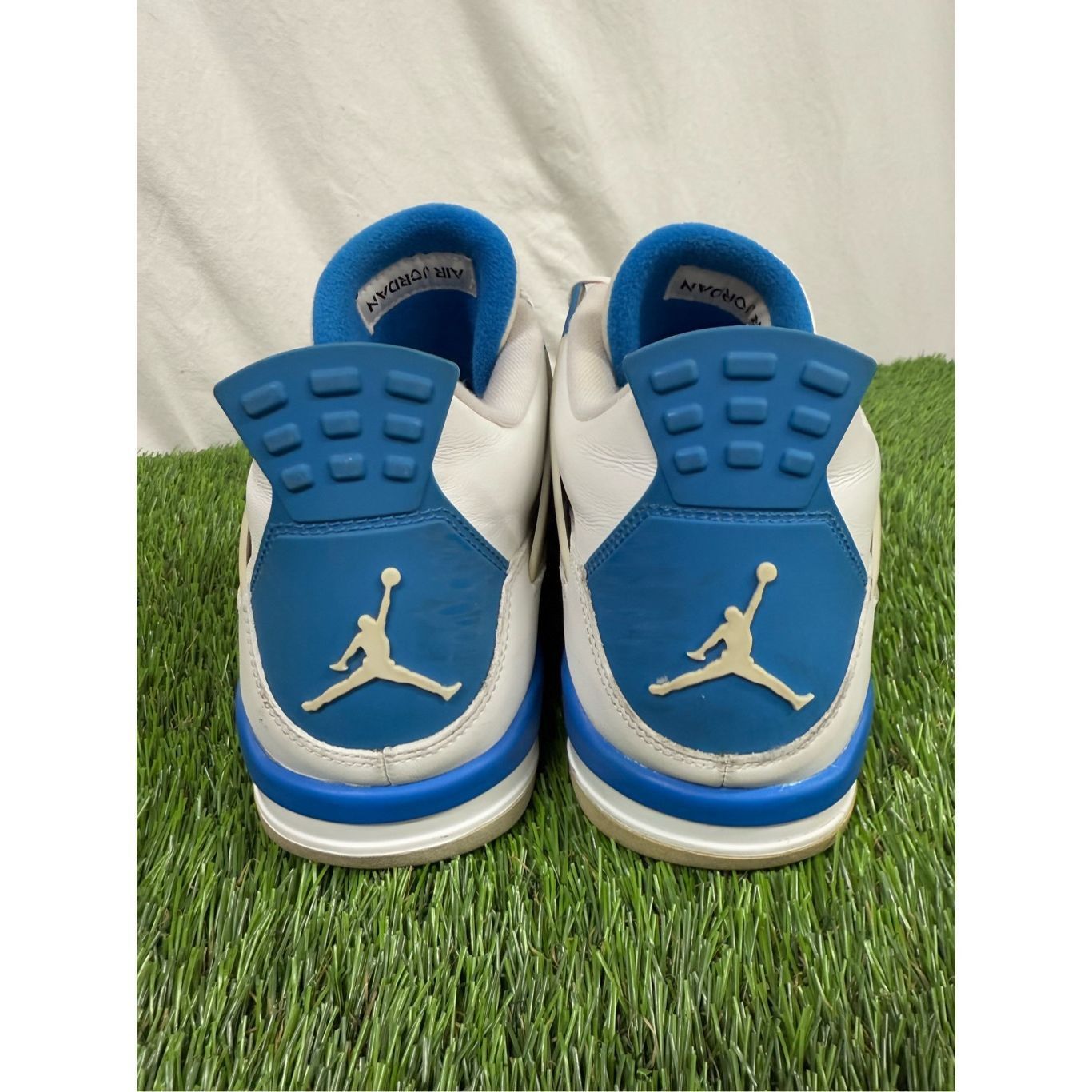 Jordan Brand Air Jordan 4 Military Blue Retro Size 14 Mens White Sneakers Size US 14 / EU 47 - 3 Thumbnail