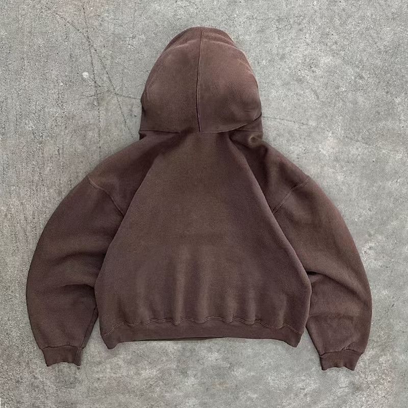 Japanese Brand × Vintage Brown washed vintage palm print cotton hoodie Size US L / EU 52-54 / 3 - 2 Thumbnail