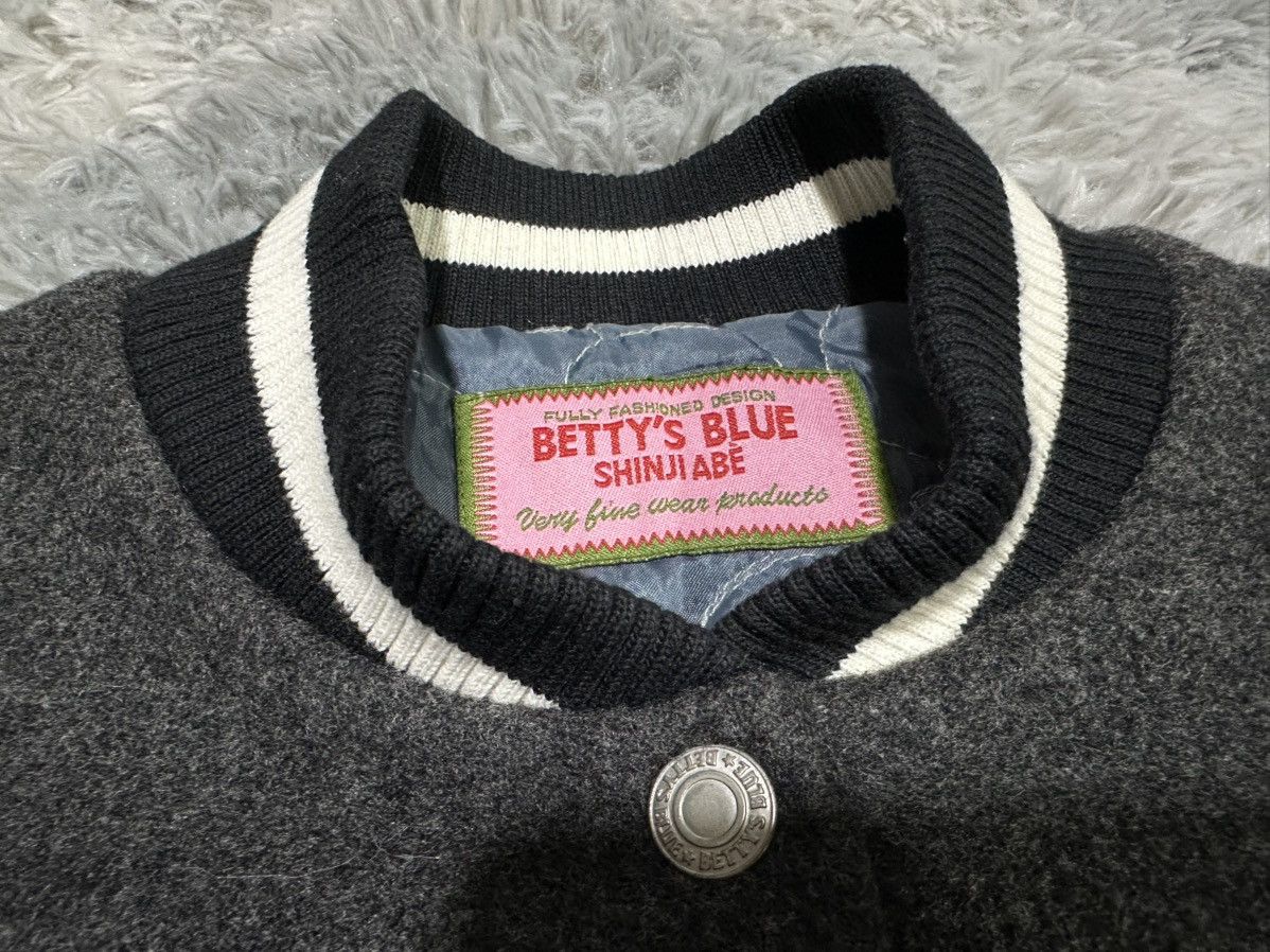 Hysteric Glamour 🔥Y2K Harajuku Betty’s Blue Varsity Bomber Jacket Size US S / EU 44-46 / 1 - 11 Thumbnail