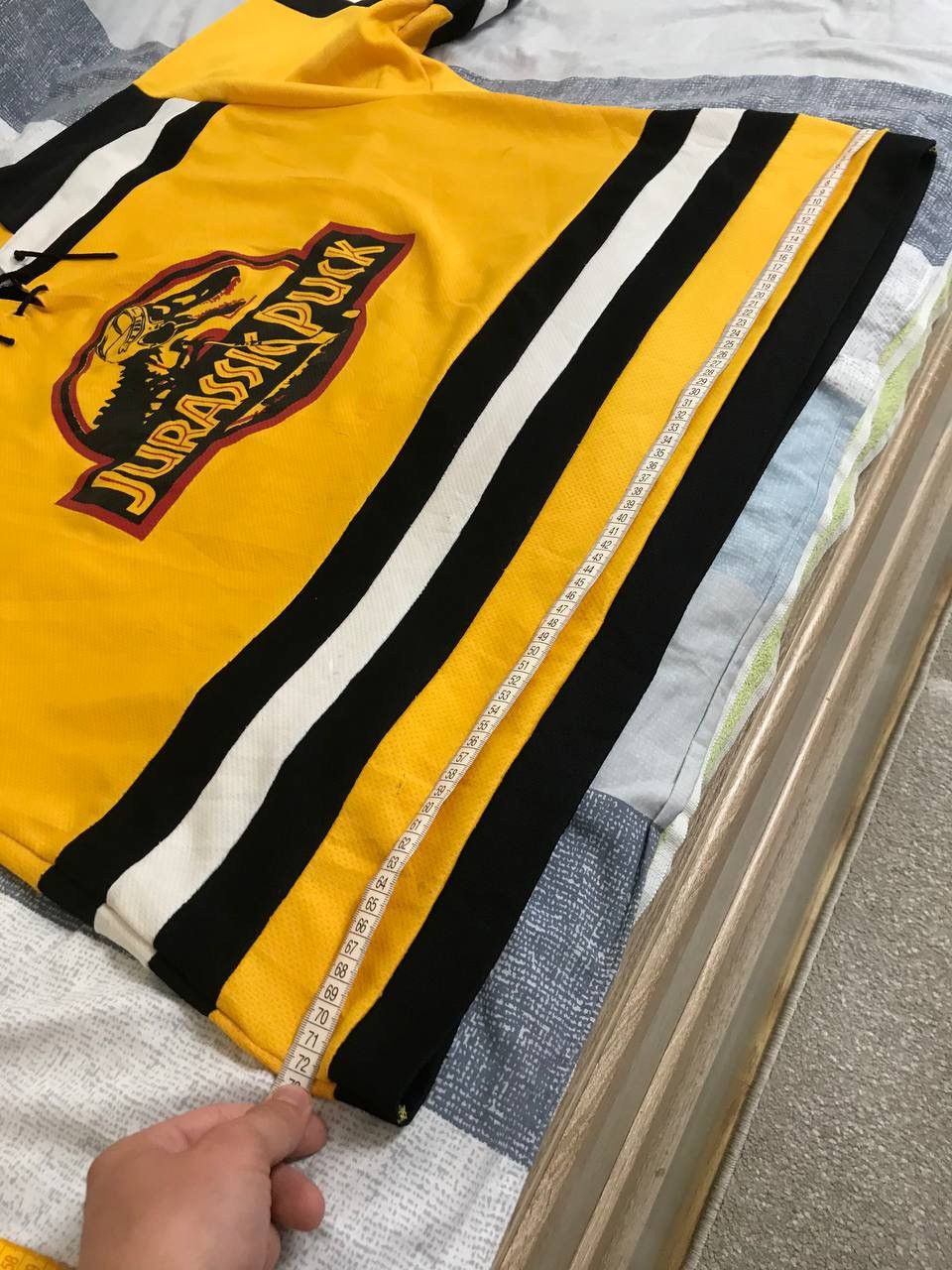NHL 🔥 Jurassic Puck NHL Vintage Jersey Shirt Rugby Hockey USA Size US XL / EU 56 / 4 - 18 Thumbnail