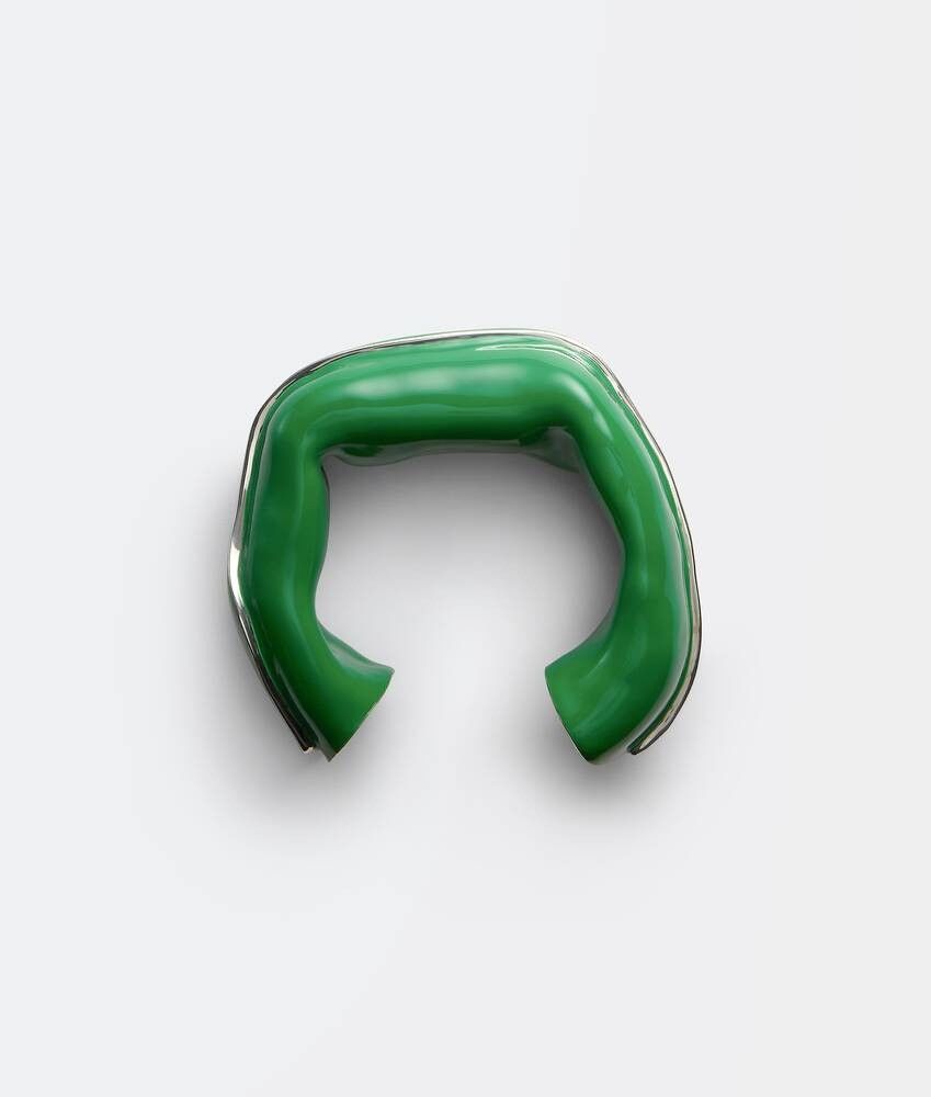 Bottega Veneta o1n1vont0425 Size: OS / Fold Ring in Grass Size ONE SIZE - 1 Thumbnail