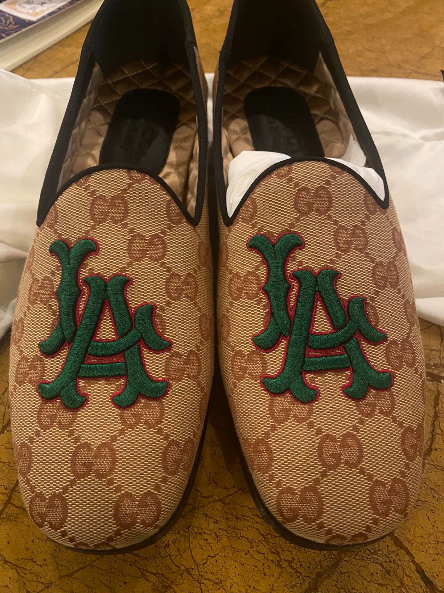 Gucci Gucci Classic GG Monogram Backless Slip-on Loafer US 7 Italy Size US 7 / EU 40 - 4 Thumbnail