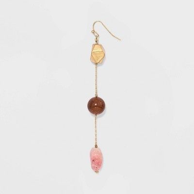 Other Universal Thread Semi-Precious Bead Drop Earrings Worn Gold Size ONE SIZE - 3 Thumbnail