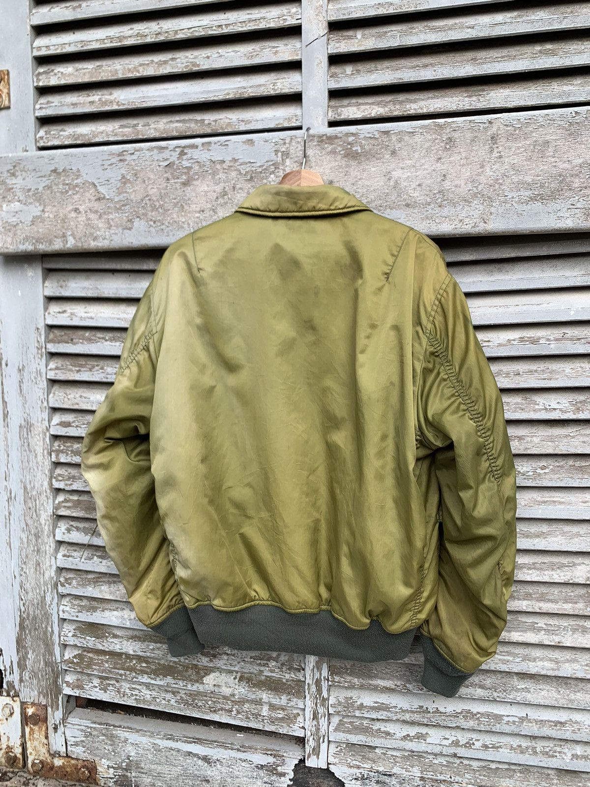 Vintage 🪖VINTAGE THRASHED MA-1 MAN INTERMEDIATE BOMBER JACKET Size US M / EU 48-50 / 2 - 10 Thumbnail