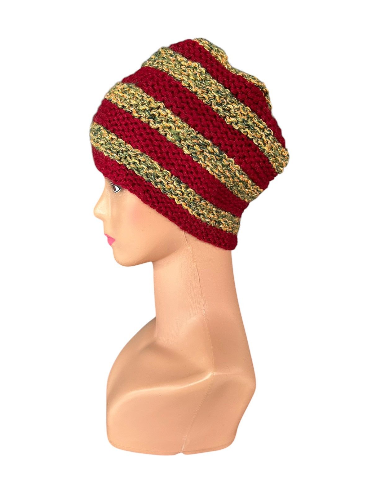 Japanese Brand × Kapital × Vintage Crochet Knitted Handmade Beanie Hats Size ONE SIZE - 3 Thumbnail
