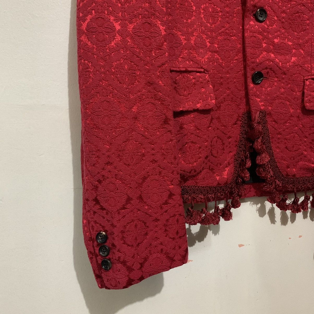 Comme des Garcons Homme Plus Comme des Garcons Homme Plus FW13 Brocade Tassel Blazer Size 38R - 7 Thumbnail