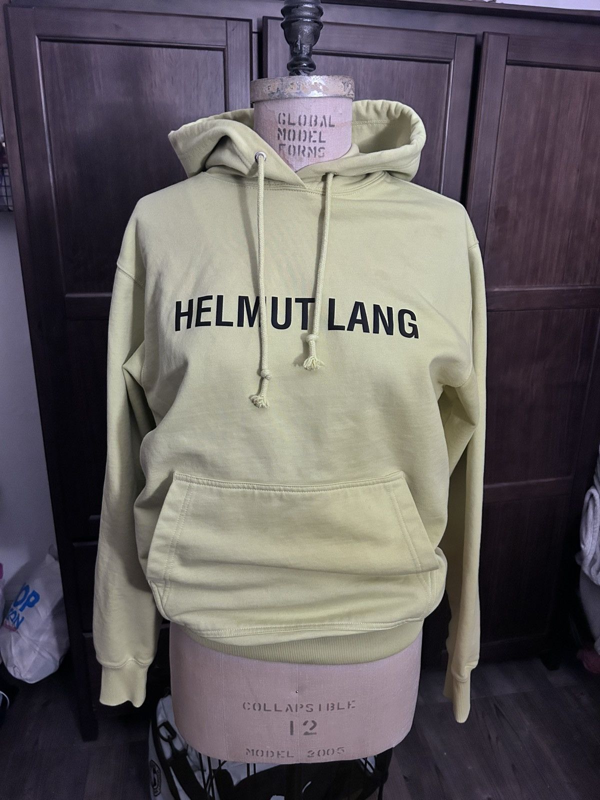 Helmut Lang Helmut Lang Green Hoodie Size US S / EU 44-46 / 1 - 1 Thumbnail