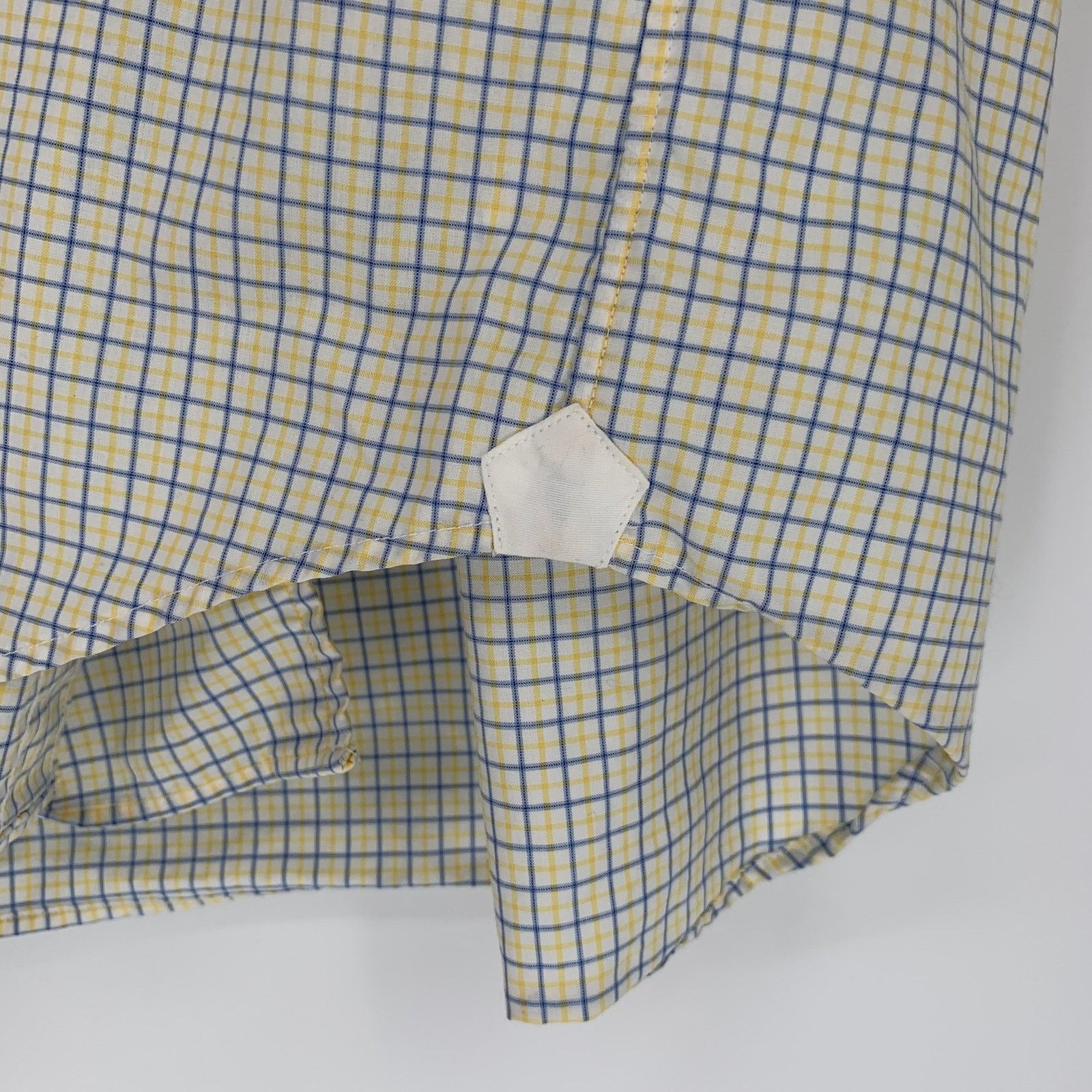 J.Crew J.Crew Button Down Shirt Men's Large Yellow Blue Gingham Size US L / EU 52-54 / 3 - 6 Thumbnail