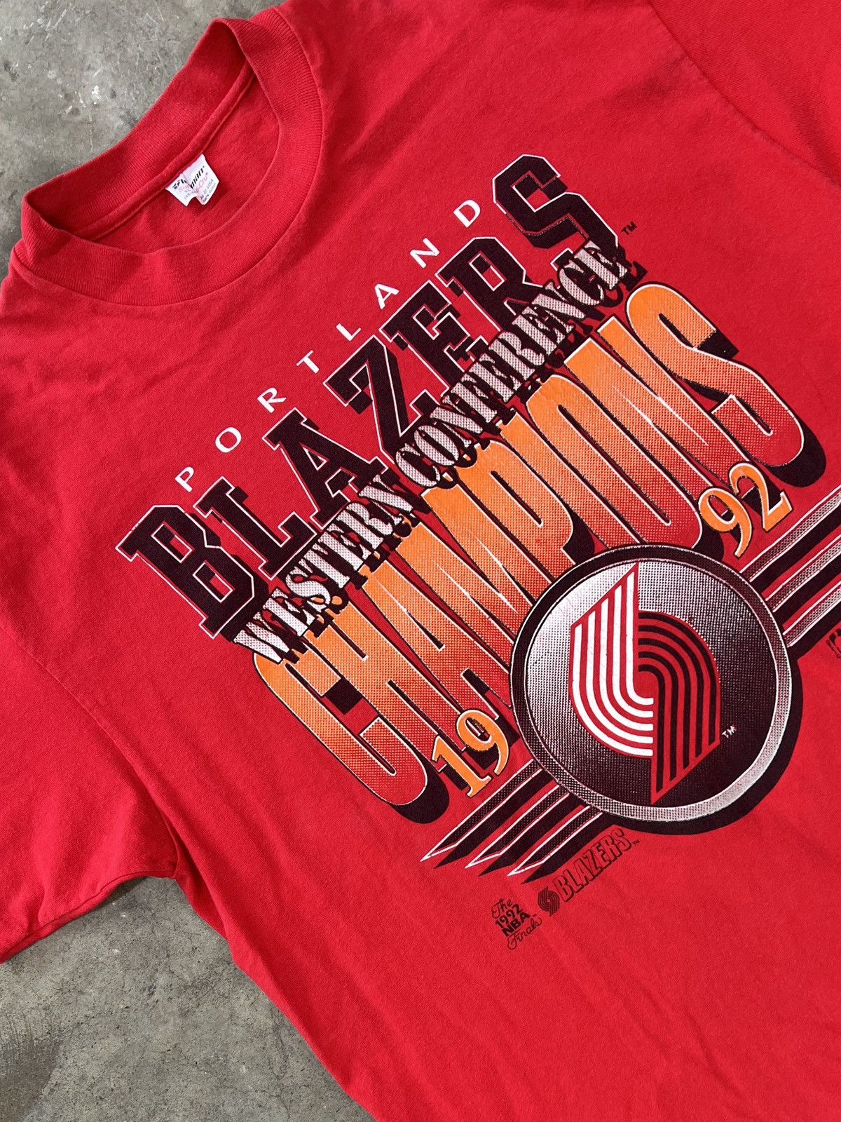 NBA × Vintage Vintage 1992 Portland Blazers Conference Champions XL Size US XL / EU 56 / 4 - 1 Thumbnail
