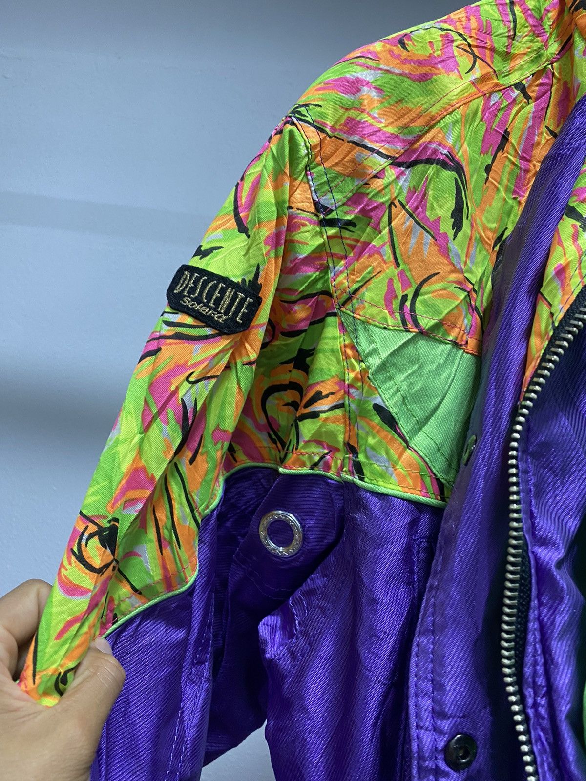 Vintage Vintage Descente Ski Winter Jacket 80s 70s Era Crop Size L / US 10 / IT 46 - 8 Thumbnail