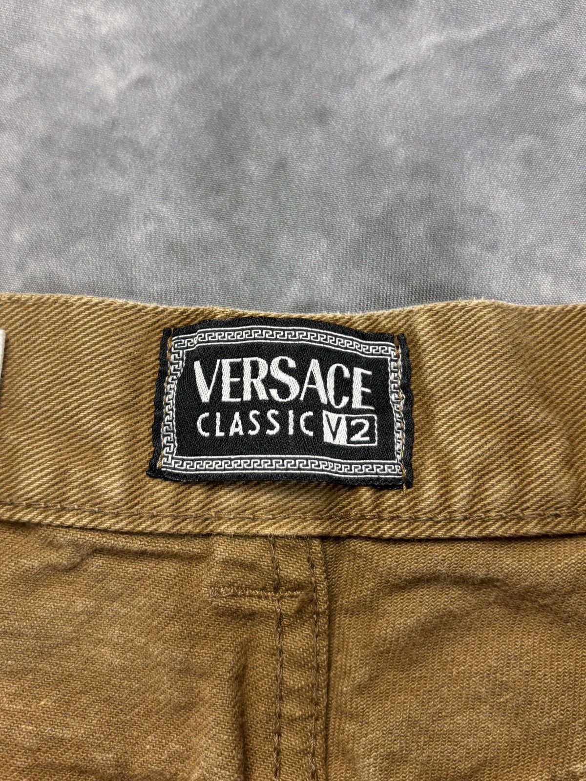 Versace × Versace Jeans Couture × Vintage 1990s Versace Classic V2 Jeans Vintage Versace Brown Denim Size US 28 / EU 44 - 6 Thumbnail