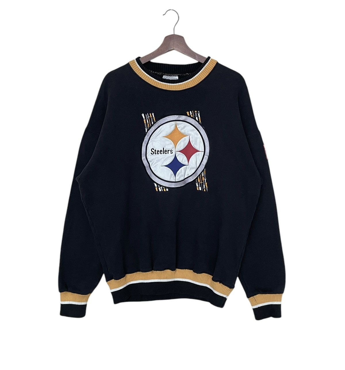 NFL × Vintage Vintage Team NFL Pittsburgh Steelers Sweatshirt 1990s Size US L / EU 52-54 / 3 - 1 Thumbnail
