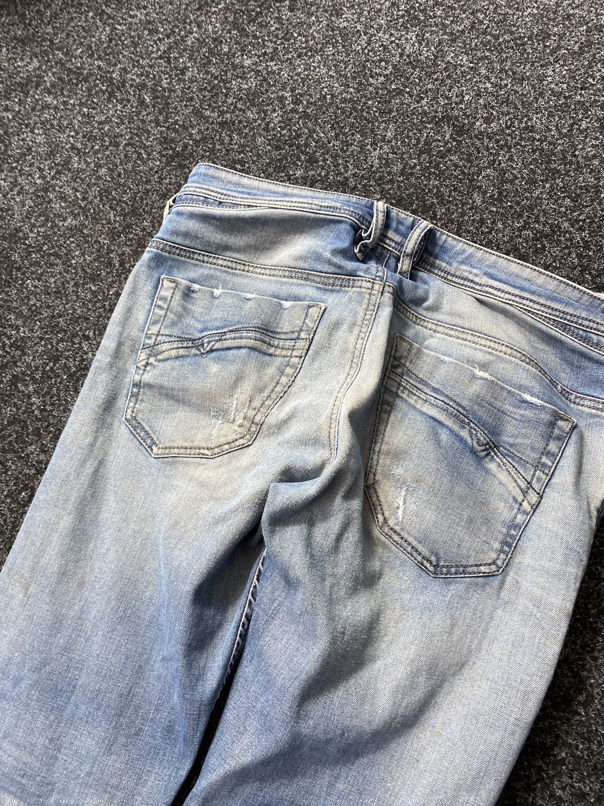 20471120 × Diesel 🔥Opium Diesel Distressed Dirty Jeans Japanese Bandit Owens Size US 34 / EU 50 - 9 Thumbnail