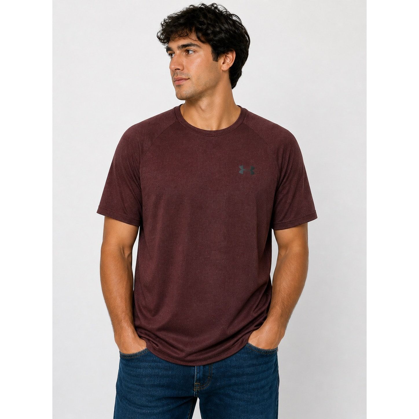 Under Armour UNDER ARMOUR THE TECH TEE MAROON SIZE XL MOISTURE WICKING Size US XL / EU 56 / 4 - 1 Thumbnail