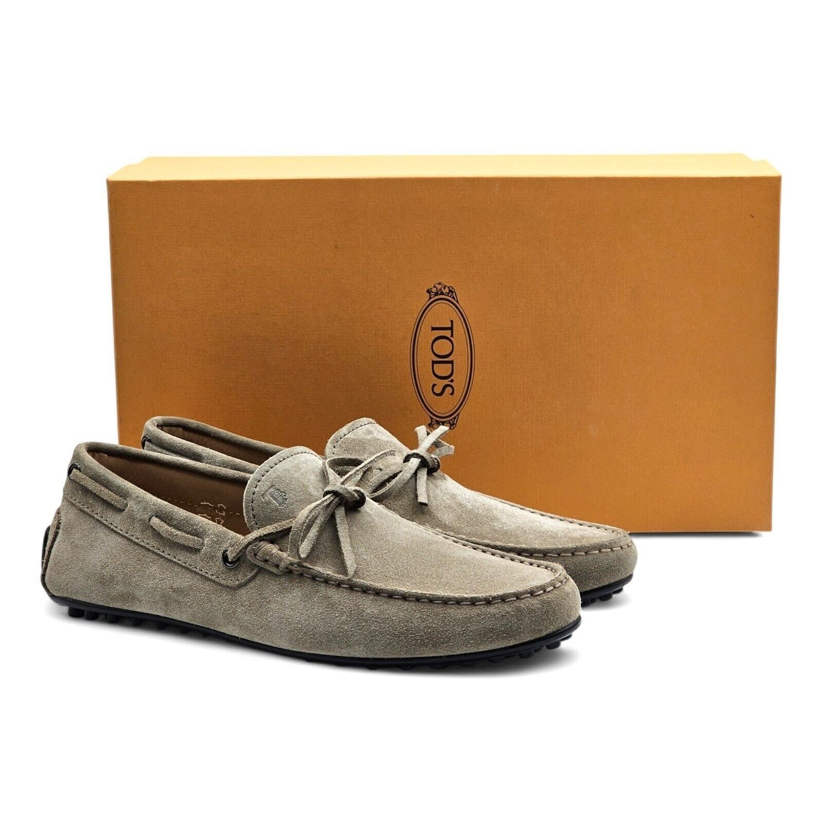 Tod's City Gommino Suede Driving Loafers Beige US 7 UK 5.5 - $695 Size US 7 / EU 40 - 3 Thumbnail