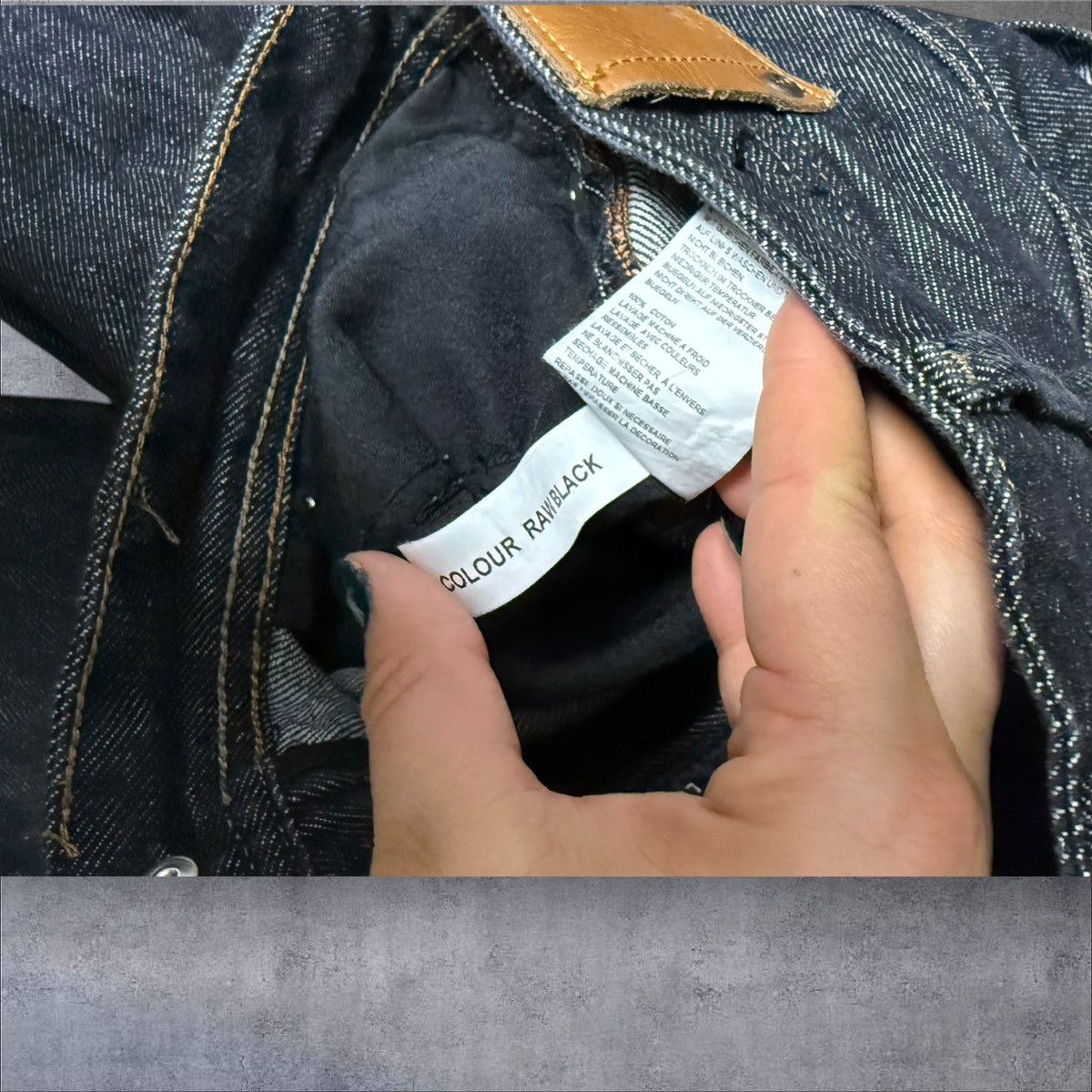 Pelle Pelle Navy/black pelle pelle jeans 33x34 Size US 33 - 7 Thumbnail