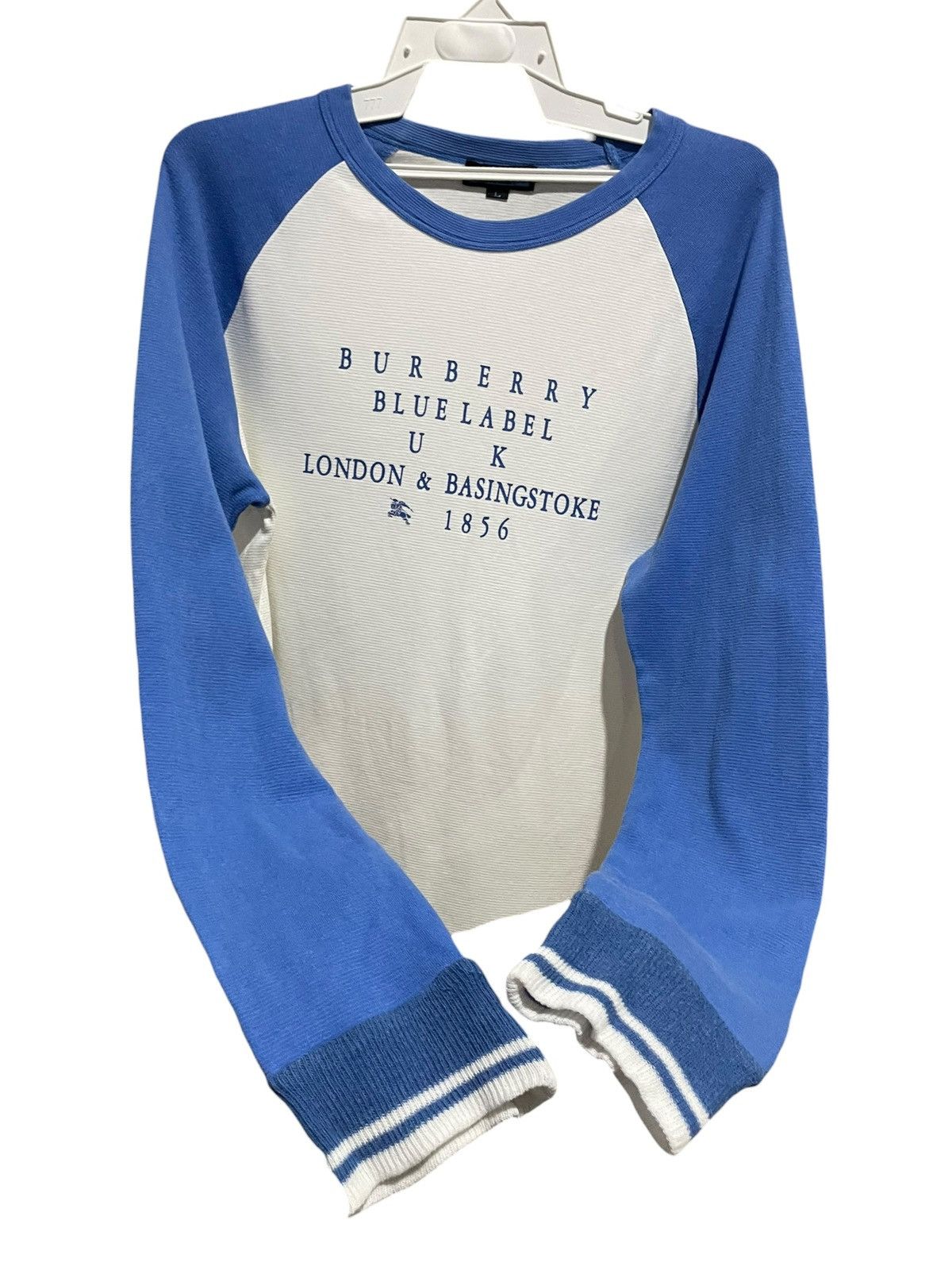 Burberry Retro💥 90s Burberry Blue Label Jersey Size L / US 10 / IT 46 - 7 Thumbnail
