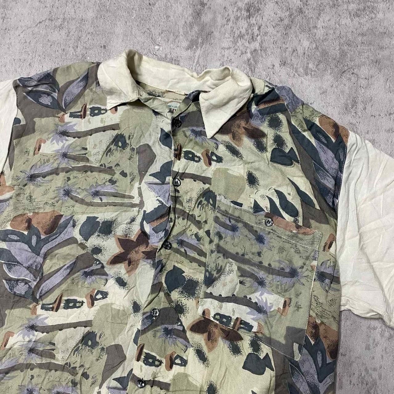 Other Green and cream vintage Hawaiian shirt hawaiian Size US L / EU 52-54 / 3 - 2 Thumbnail